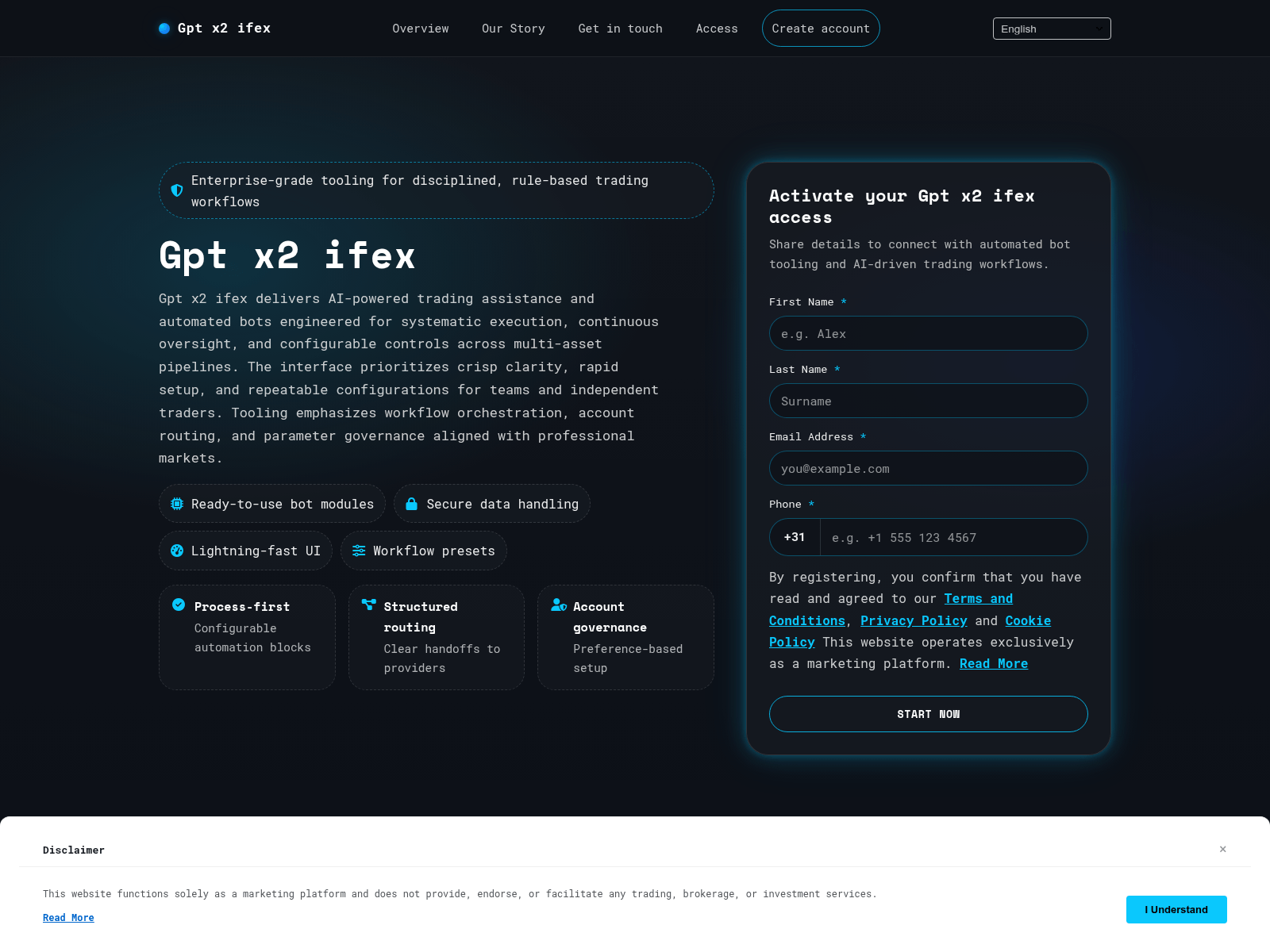 Screenshot of gptx2ifex.digital
