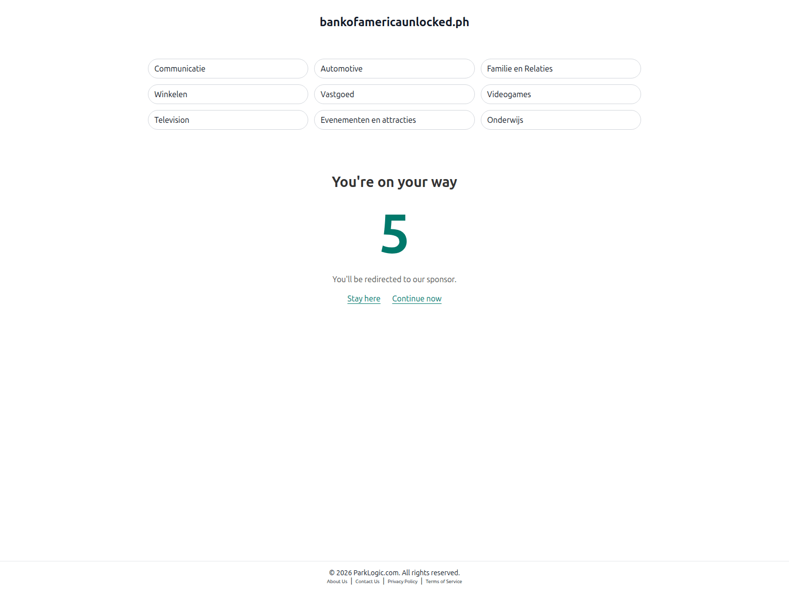 Screenshot of bankofamericaunlocked.ph