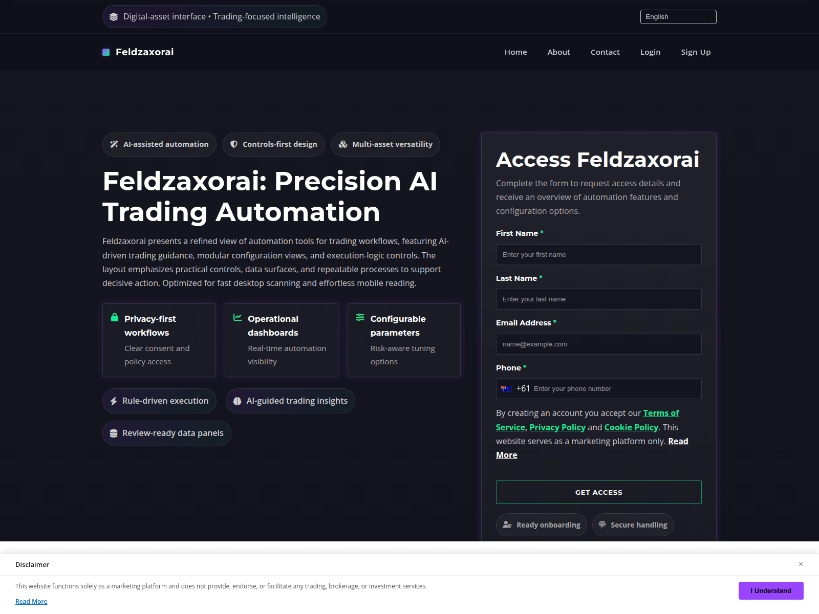 Screenshot of feldzaxorai.digital