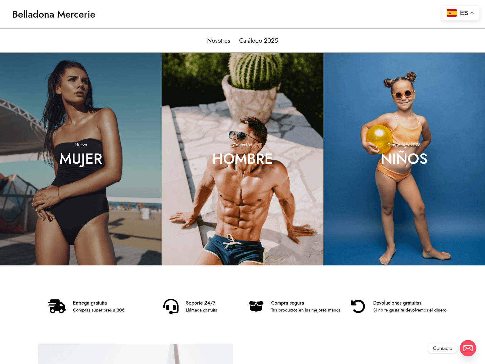 Screenshot of belladonamercerie.es