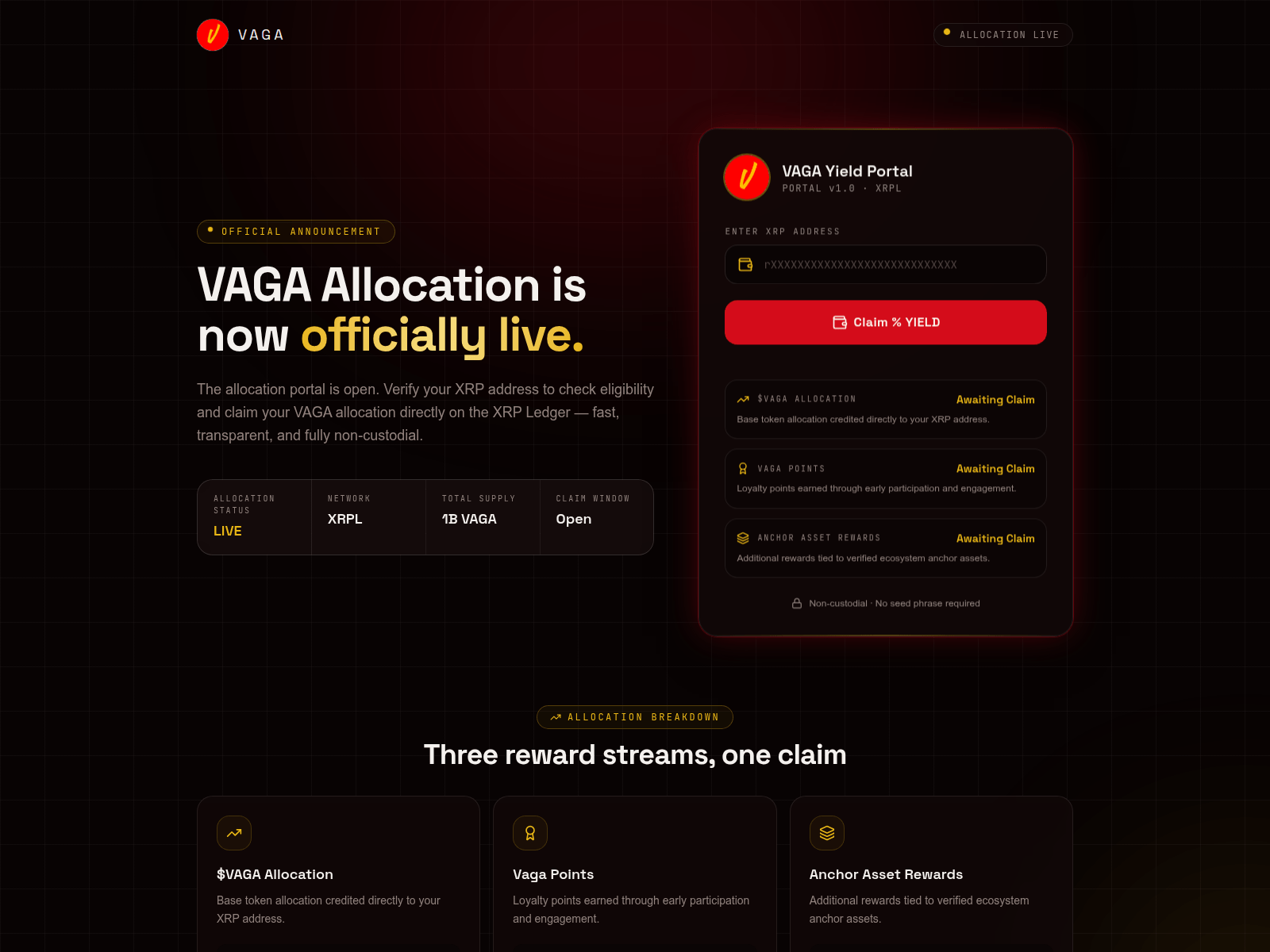 Screenshot of vagavault.org