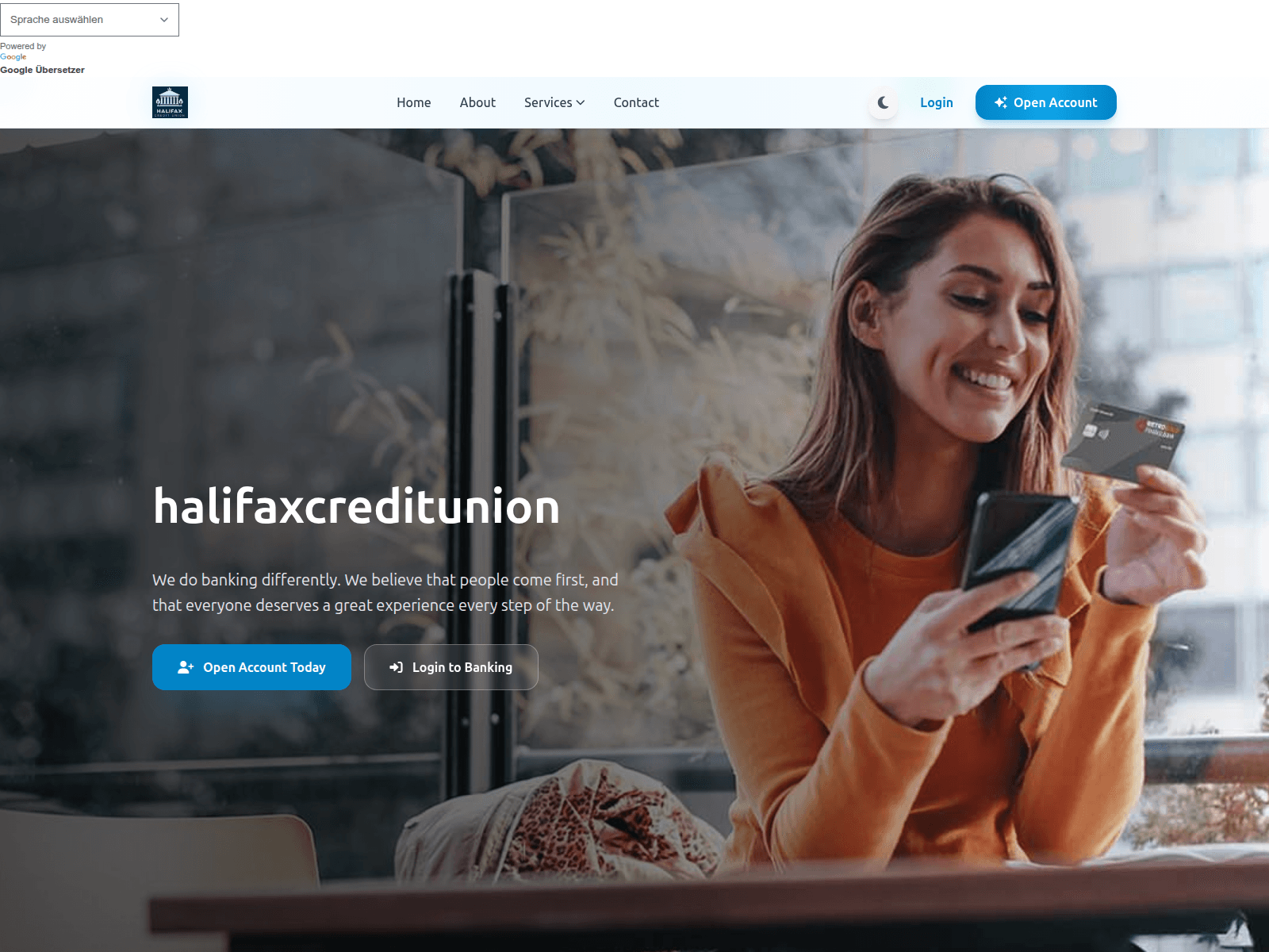 Screenshot of halifaxcreditunions.sflb.org