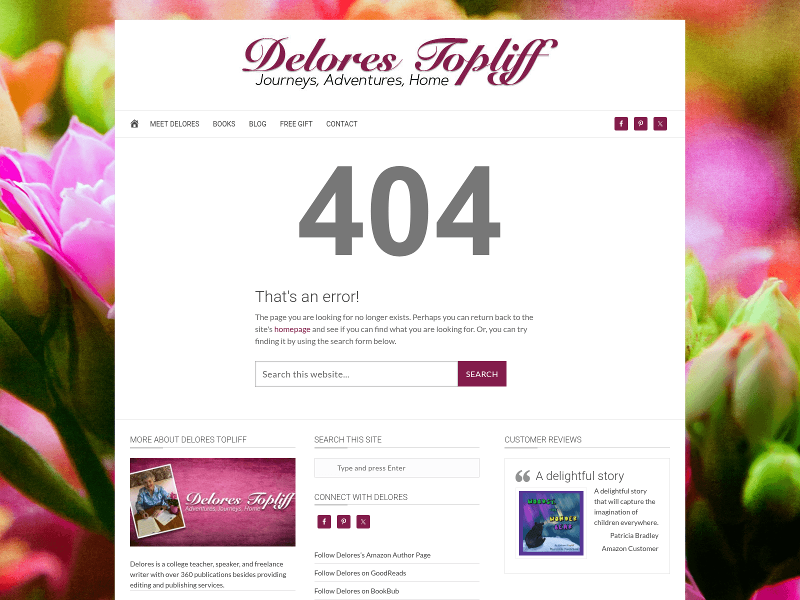 Знімок екрана delorestopliff.com
