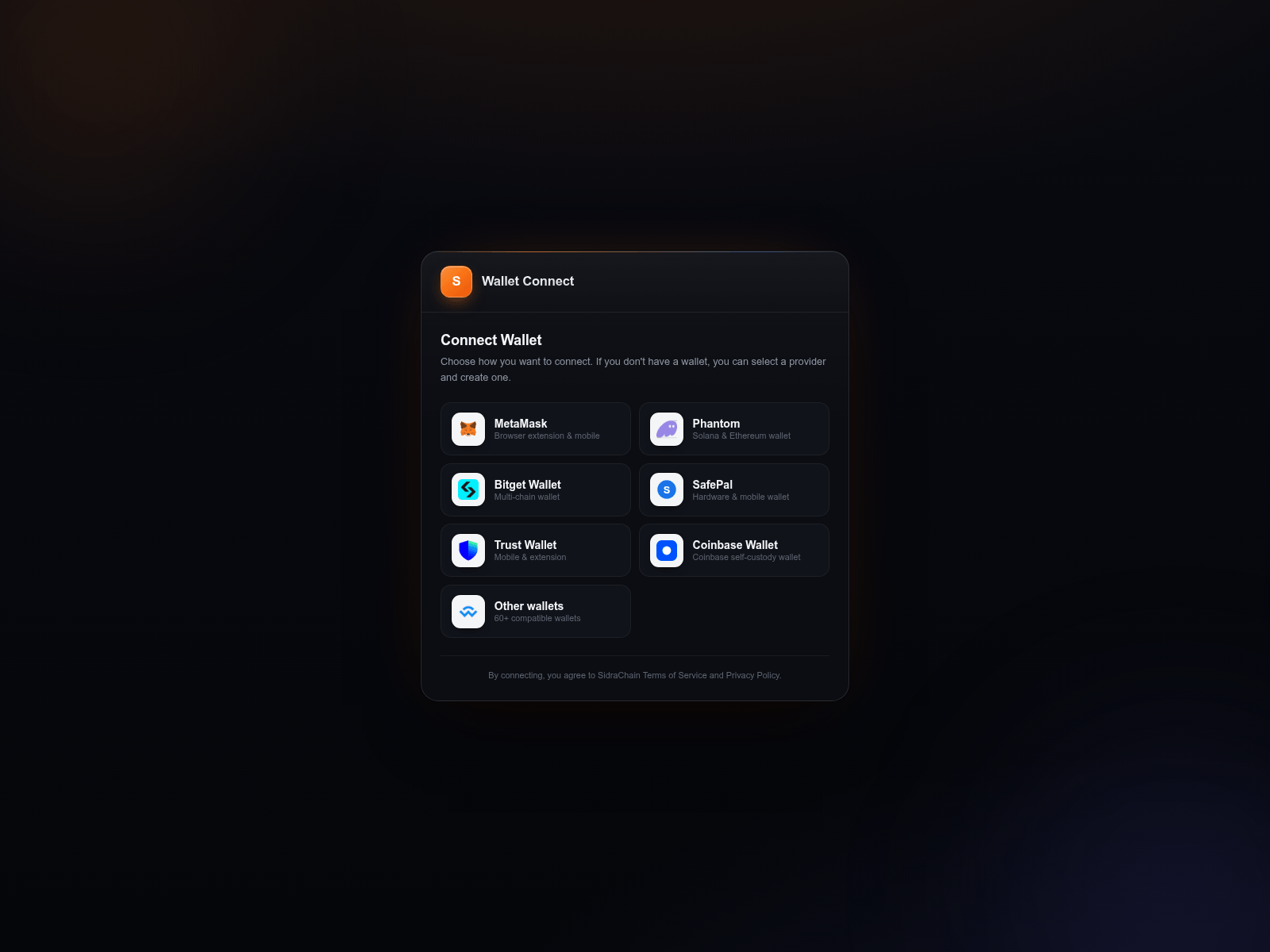 Screenshot of connect-wallet.xyz