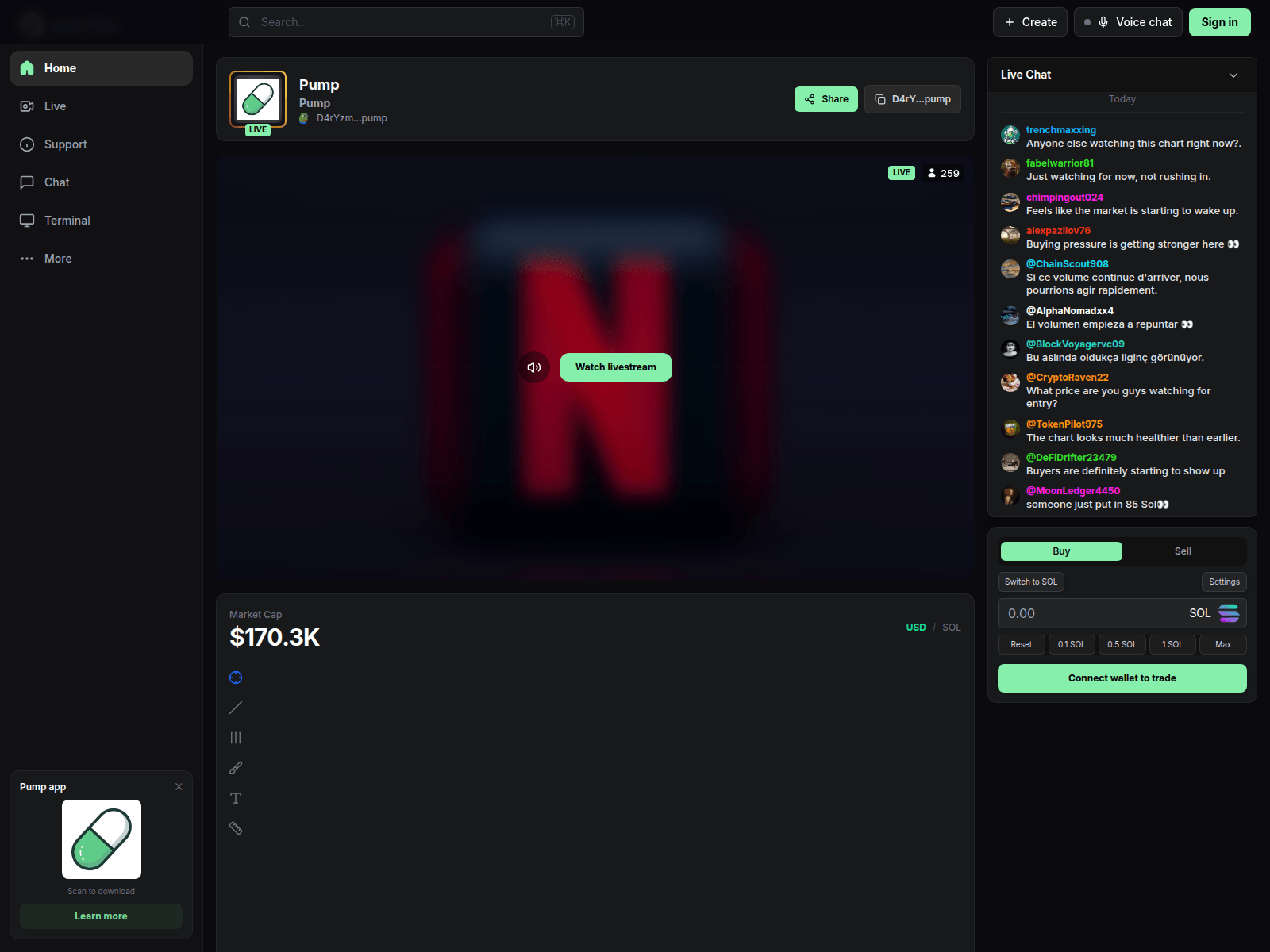 Screenshot of livestreamsols.xyz