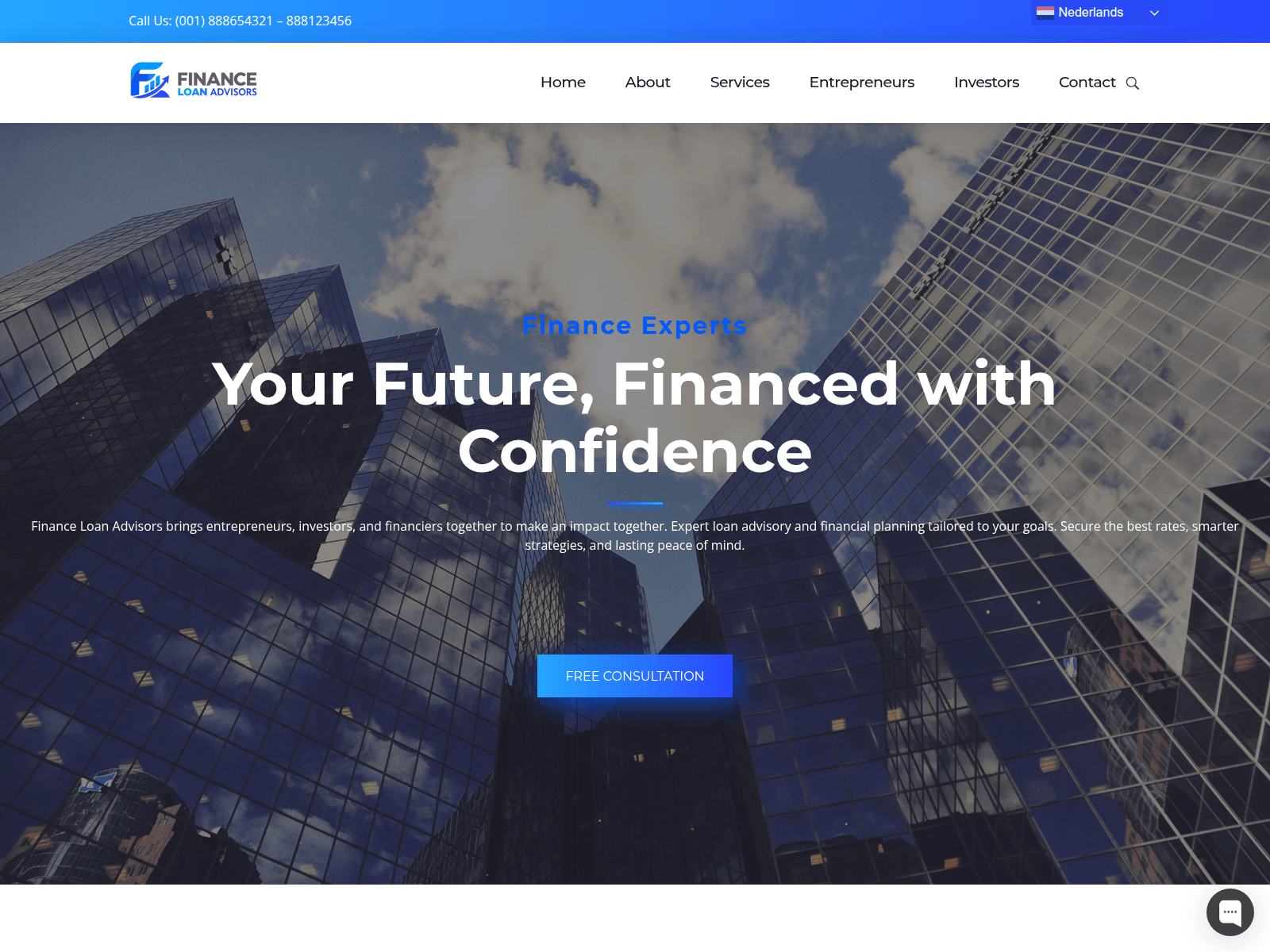 Screenshot of finance-loanadvisors.ch