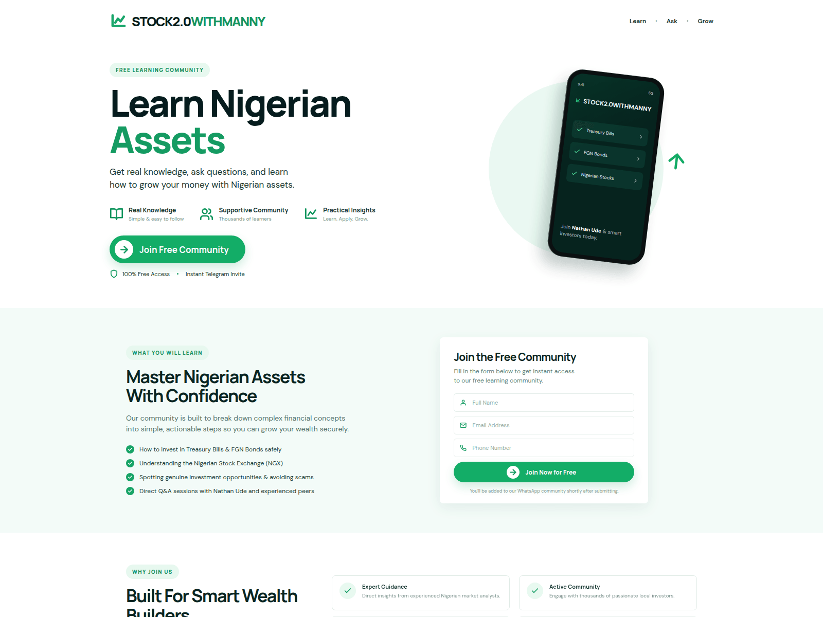 Screenshot of stocksupdatewithmanny.live