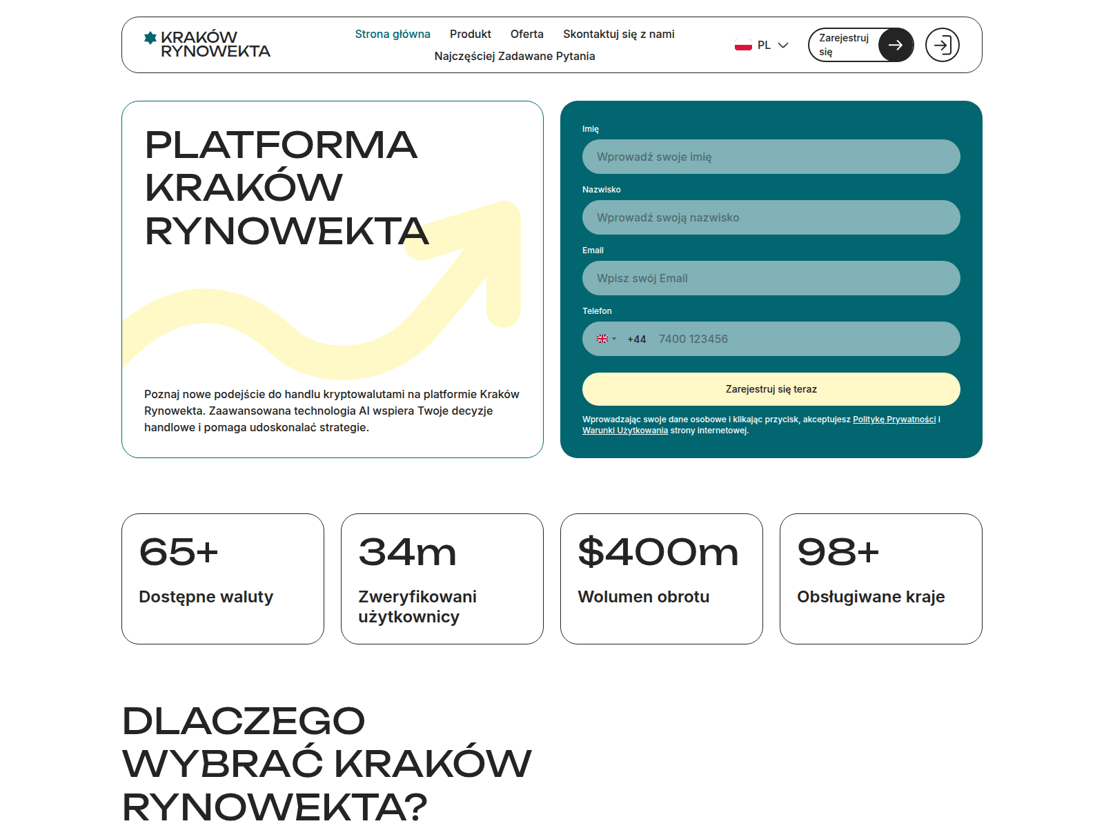 Screenshot of krakow-rynowekta.com