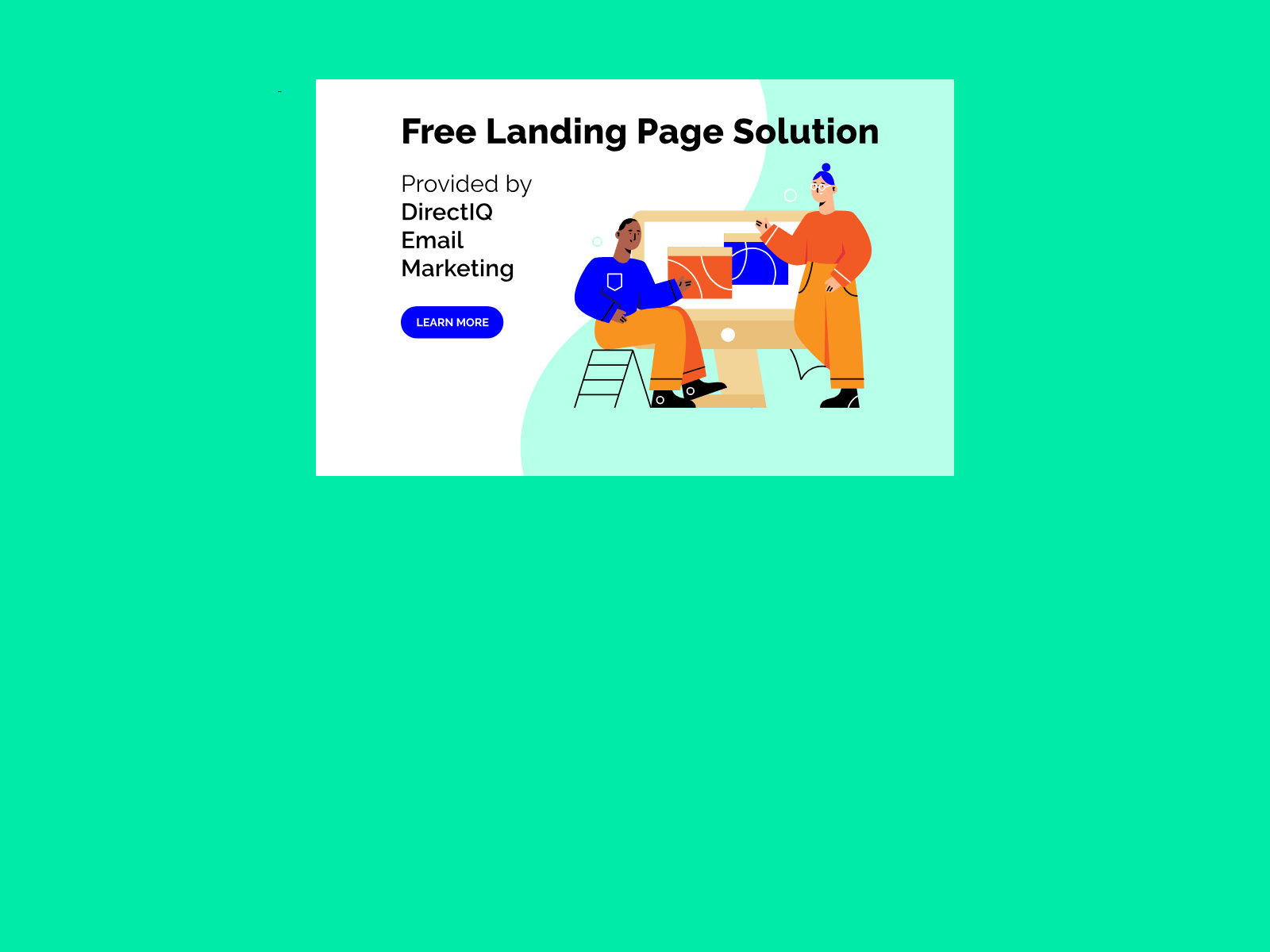 Screenshot of landing.email