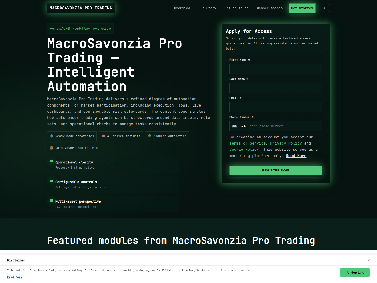 Screenshot of macrothesavonzia.digital