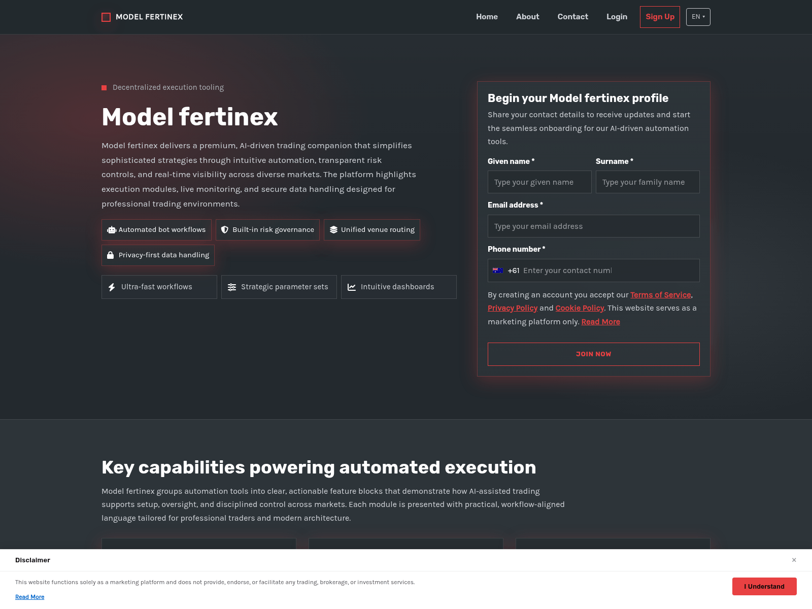 Screenshot of modelfertinex.pro