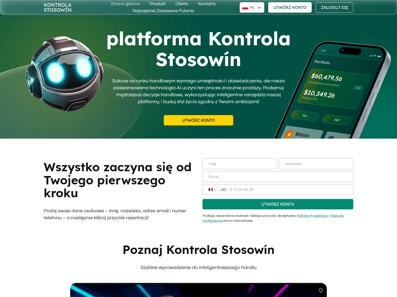 Screenshot of kontrola-stosowin.com