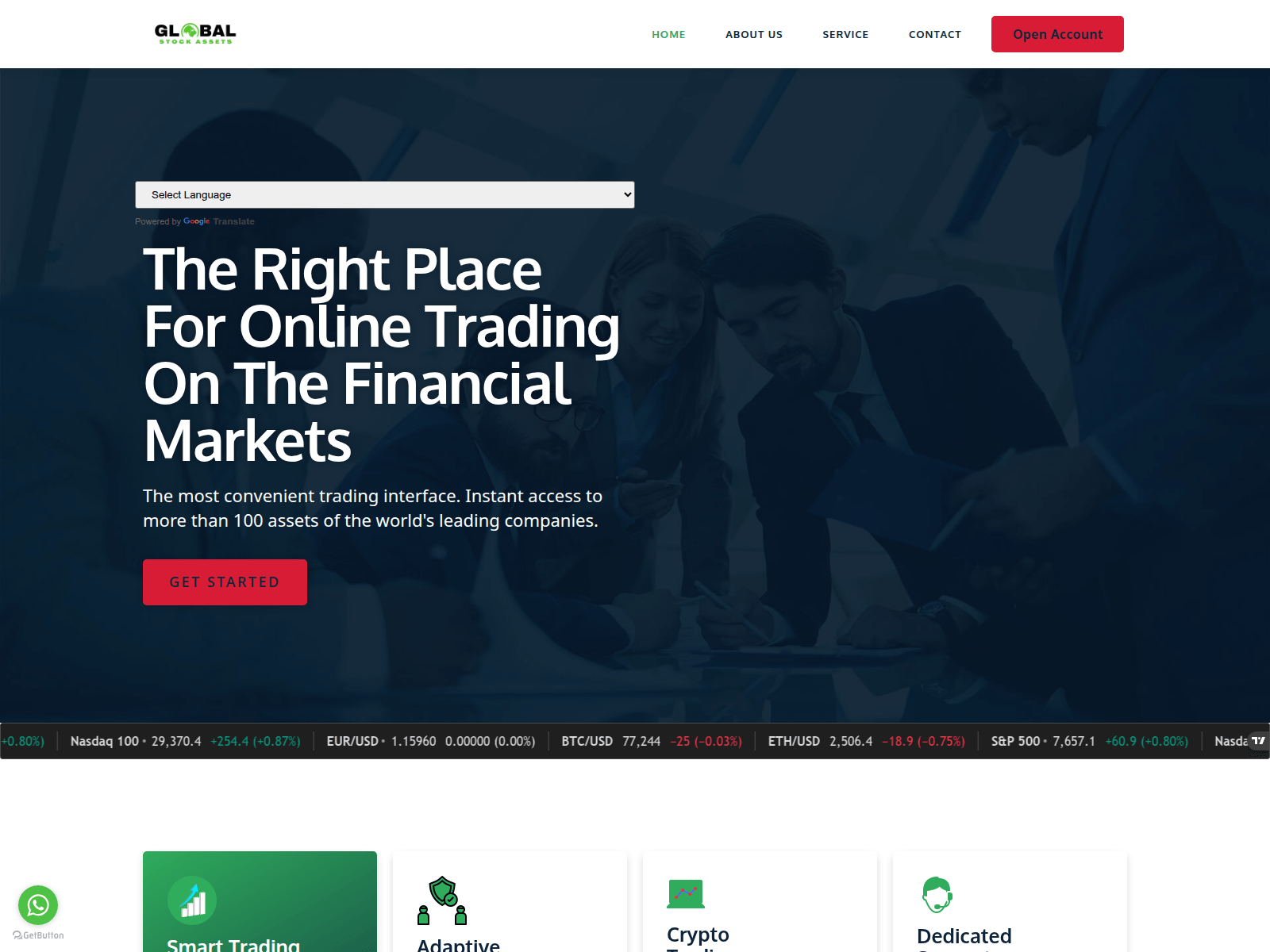 Captura de pantalla de globalstock-assets.com