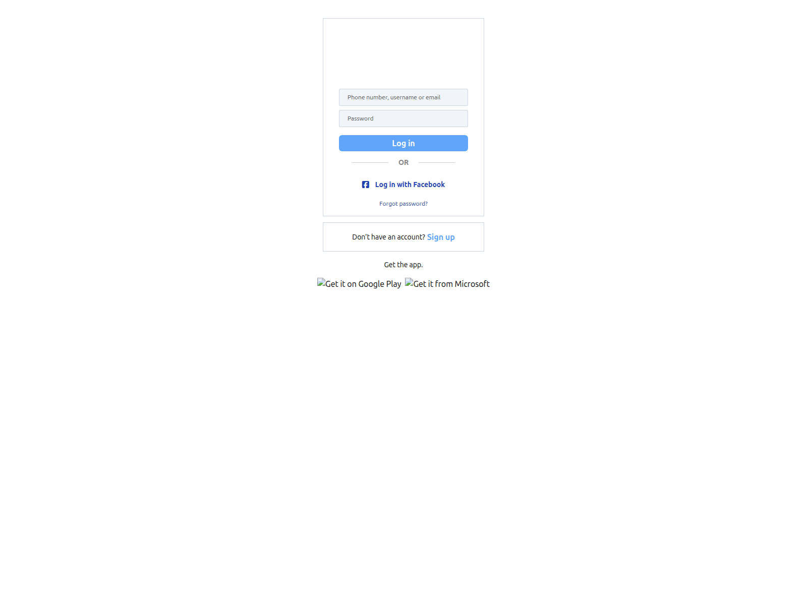 Captura de pantalla de instagram-login-clone-delta.vercel.app