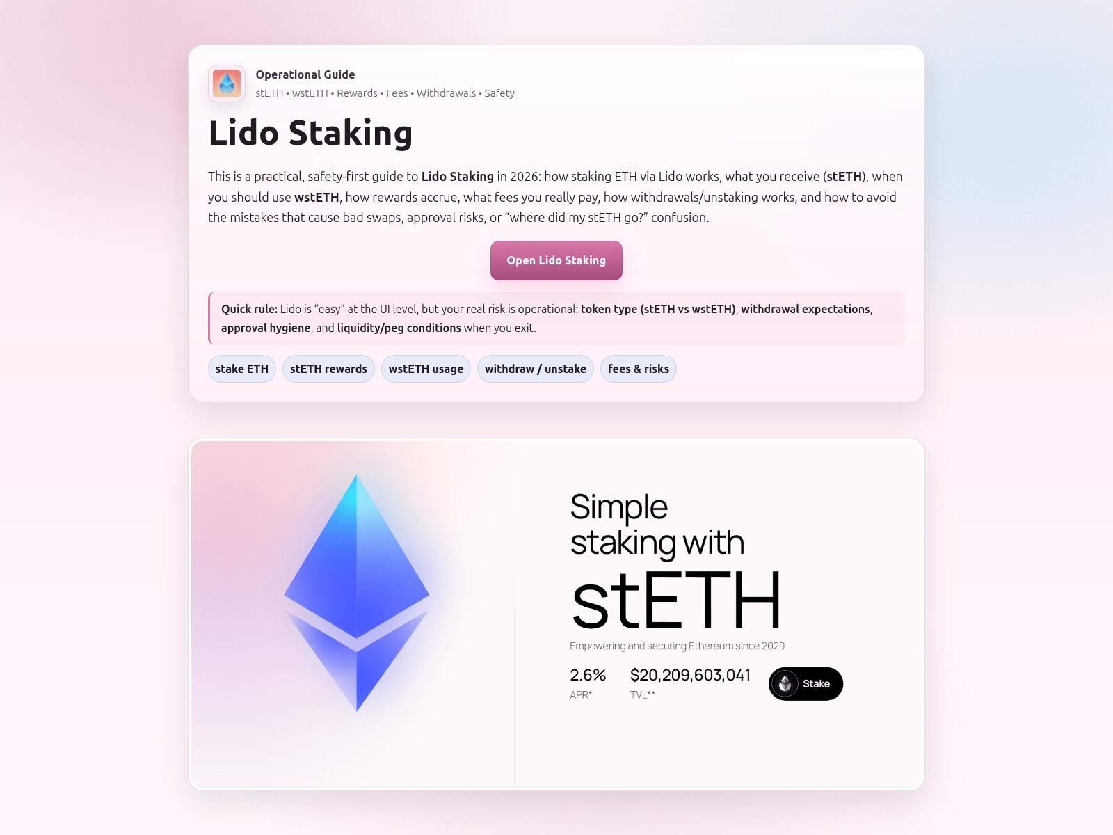 Screenshot of lido-staking.vercel.app