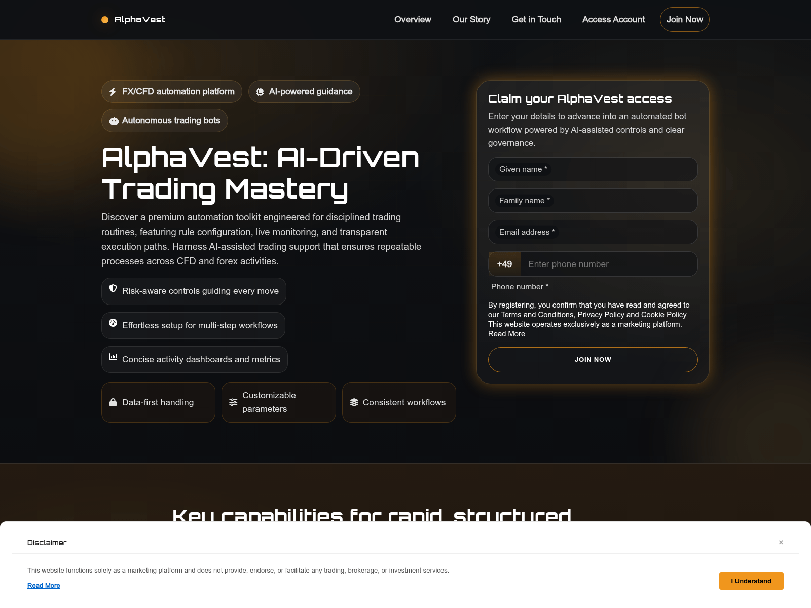 Screenshot of alphavest.digital