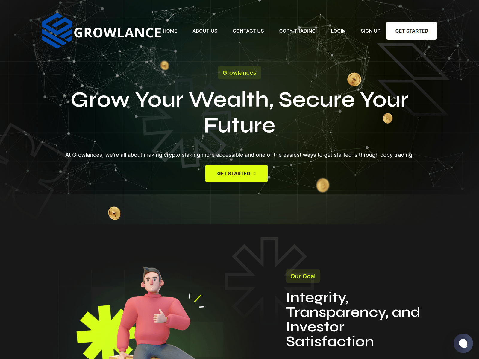 Captura de tela de growlances.site