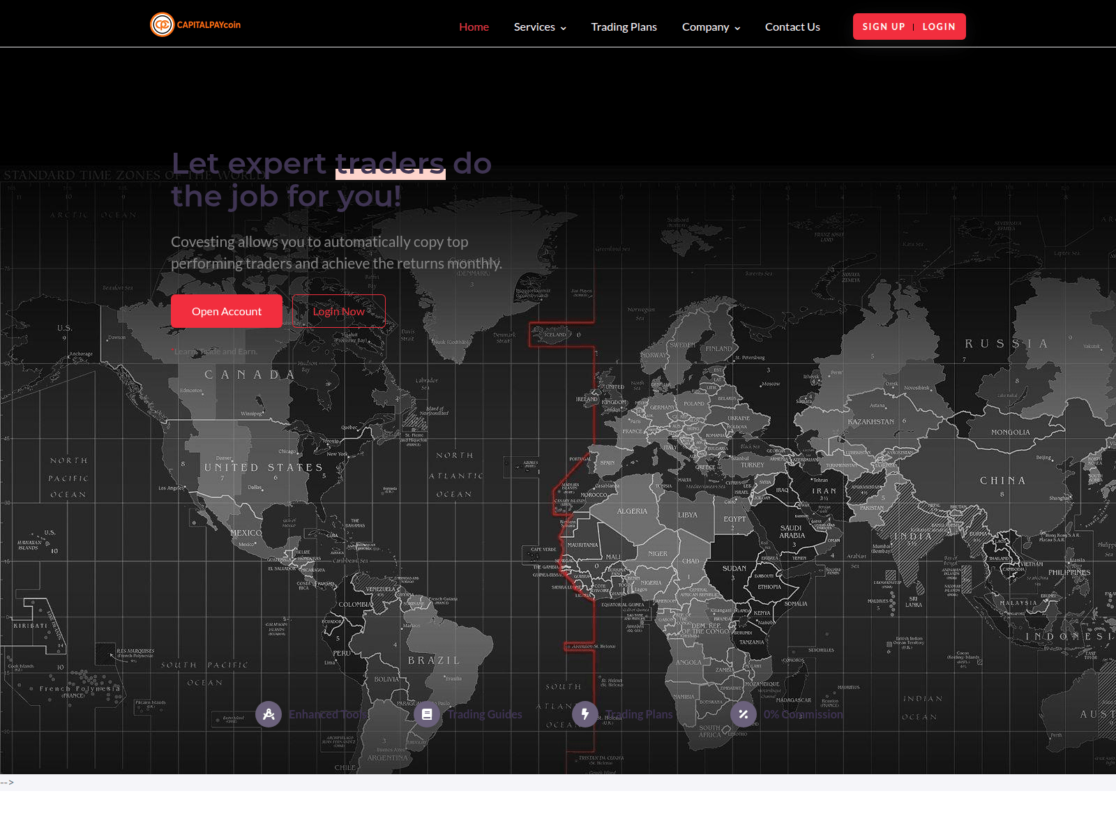 Screenshot of capitalpaycoin.com