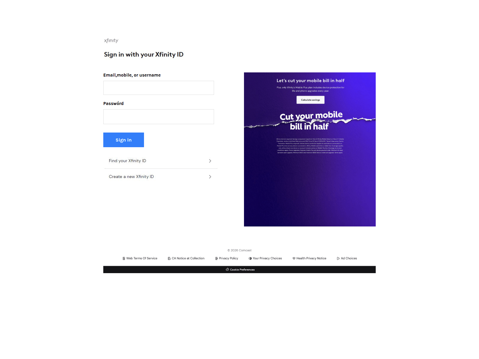 Screenshot of connect-xfinity-log.weebly.com