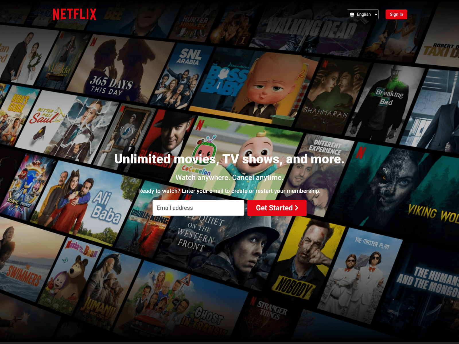 Знімок екрана netflix-clone-xi-azure.vercel.app