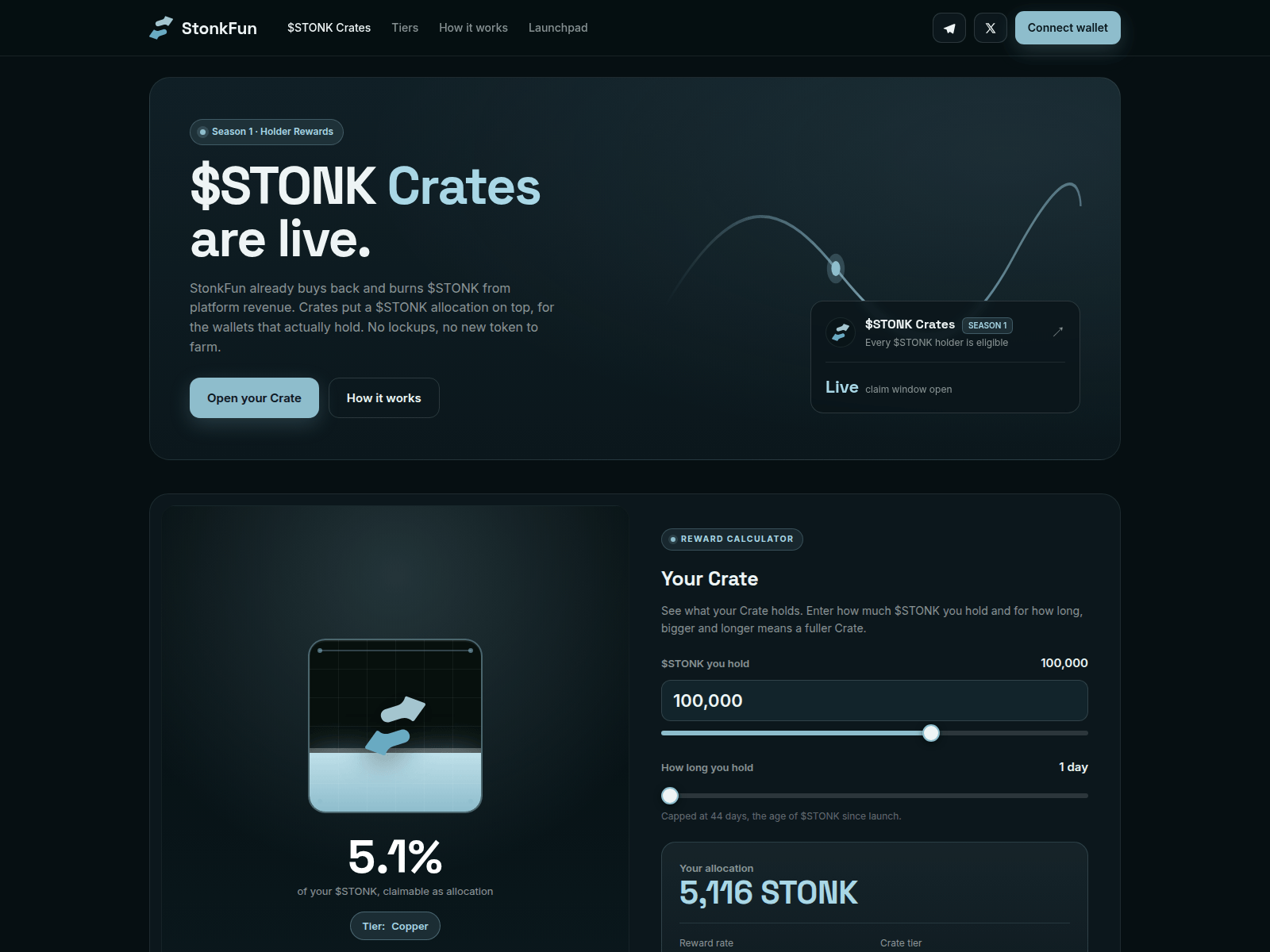 的截图 crates-stonkfun.xyz