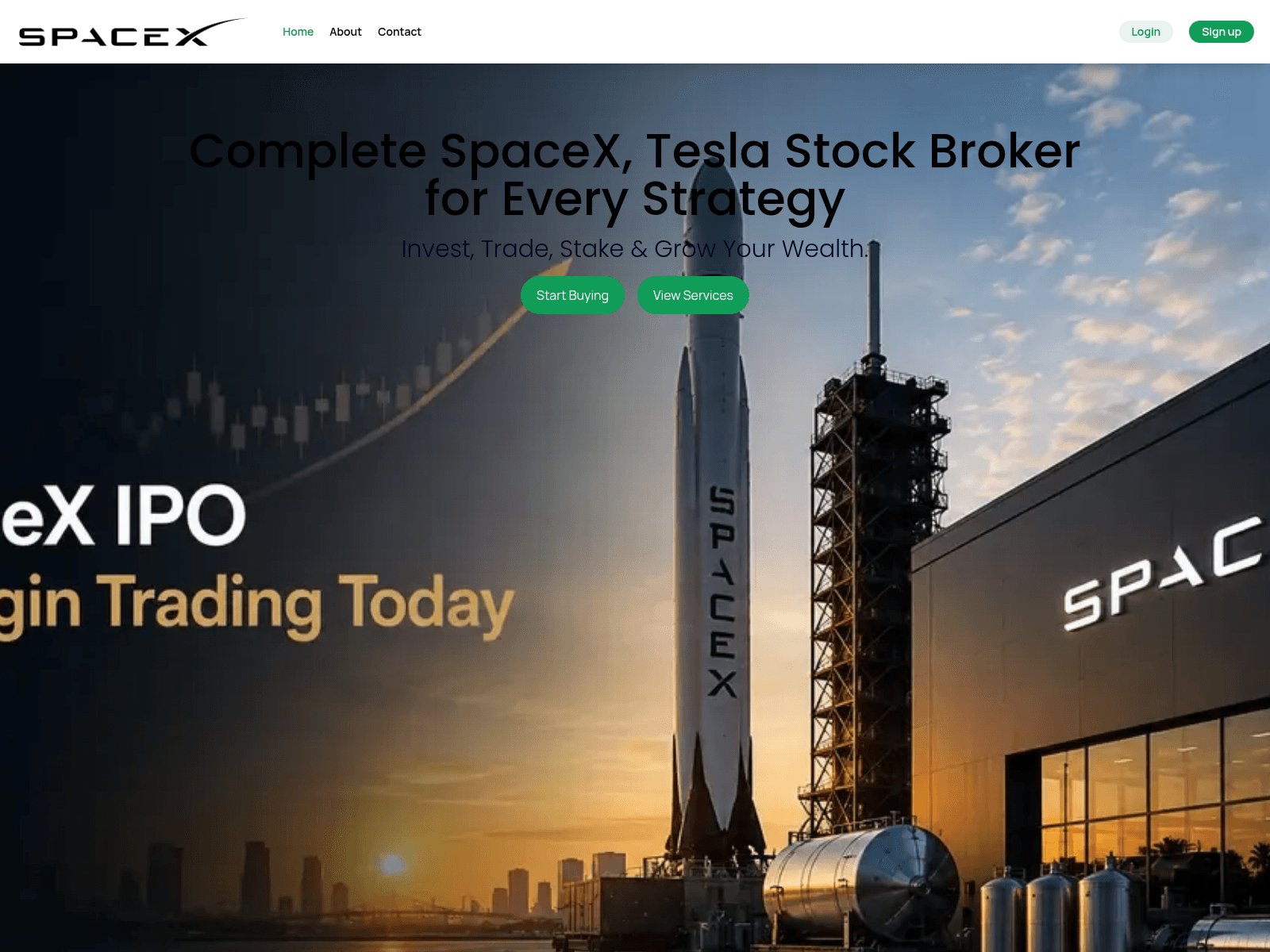 Screenshot of tslastockshares.com
