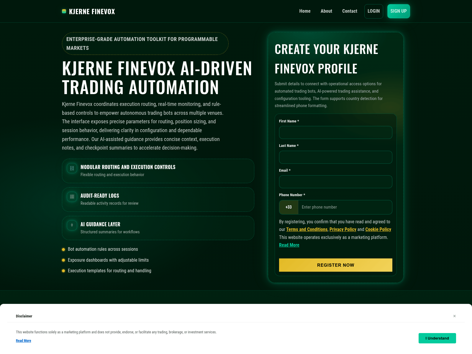 Screenshot of kjernefinevox-engine.com