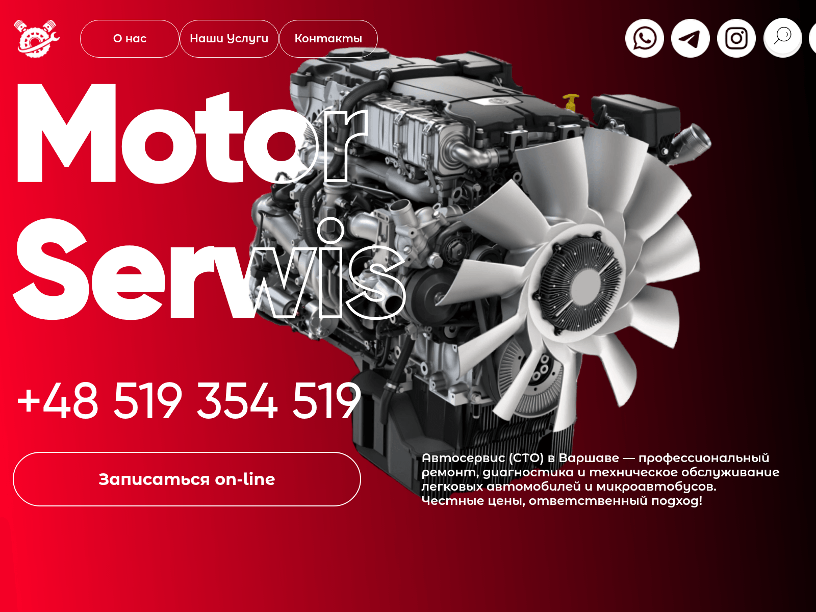 Screenshot of motor-serwis.live