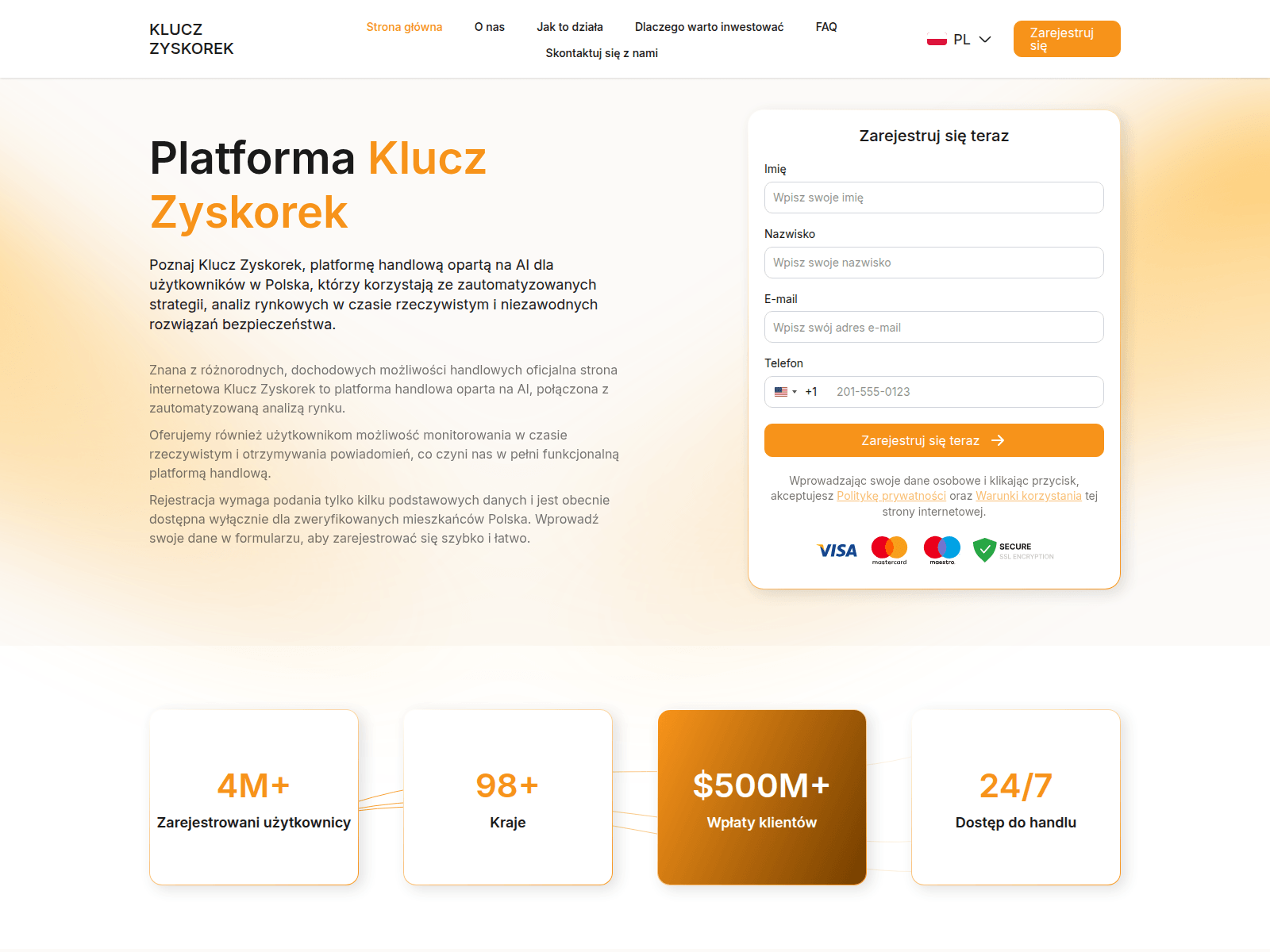 Screenshot of klucz-zyskorek.com