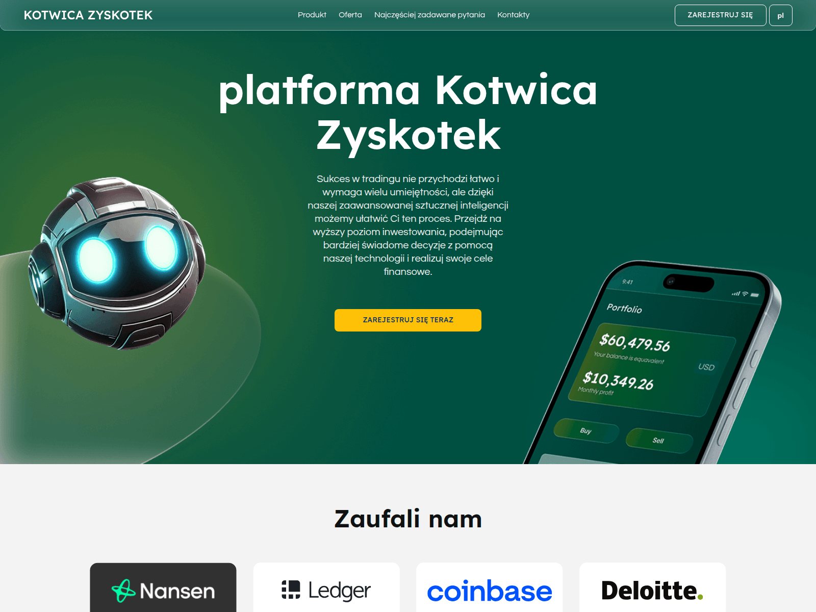 Screenshot of kotwica-zyskotek.com