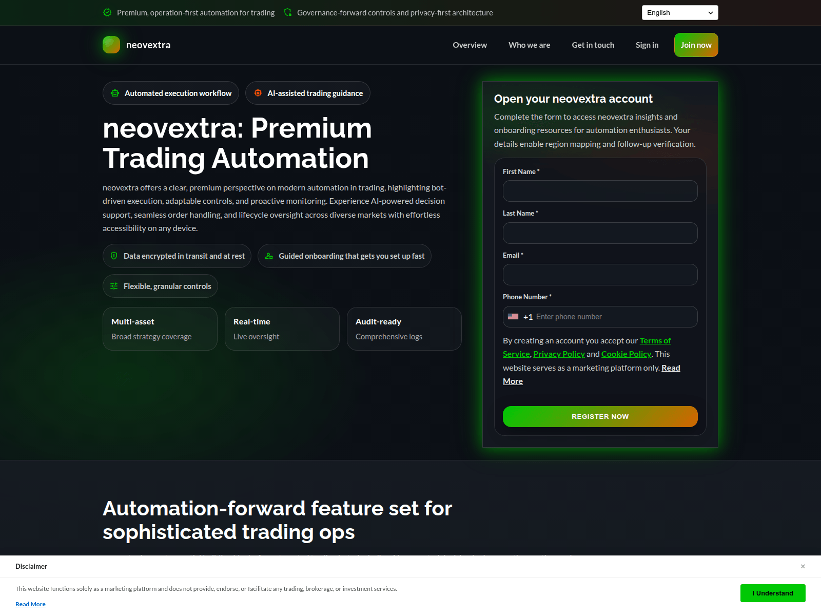 Screenshot of neovextra.click
