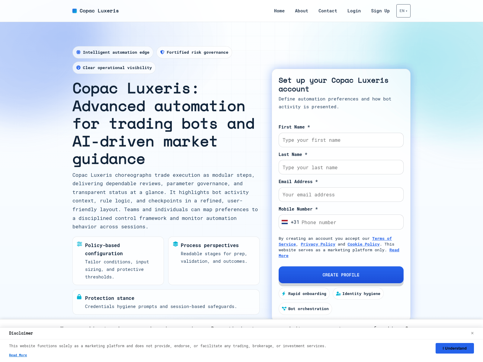 Screenshot of copacluxeris-engine.com
