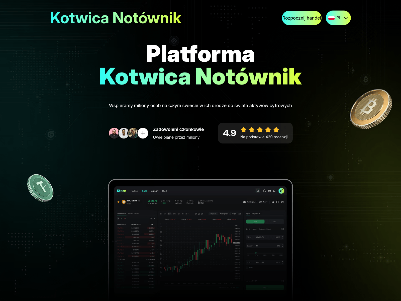 Screenshot of kotwica-notownik.com