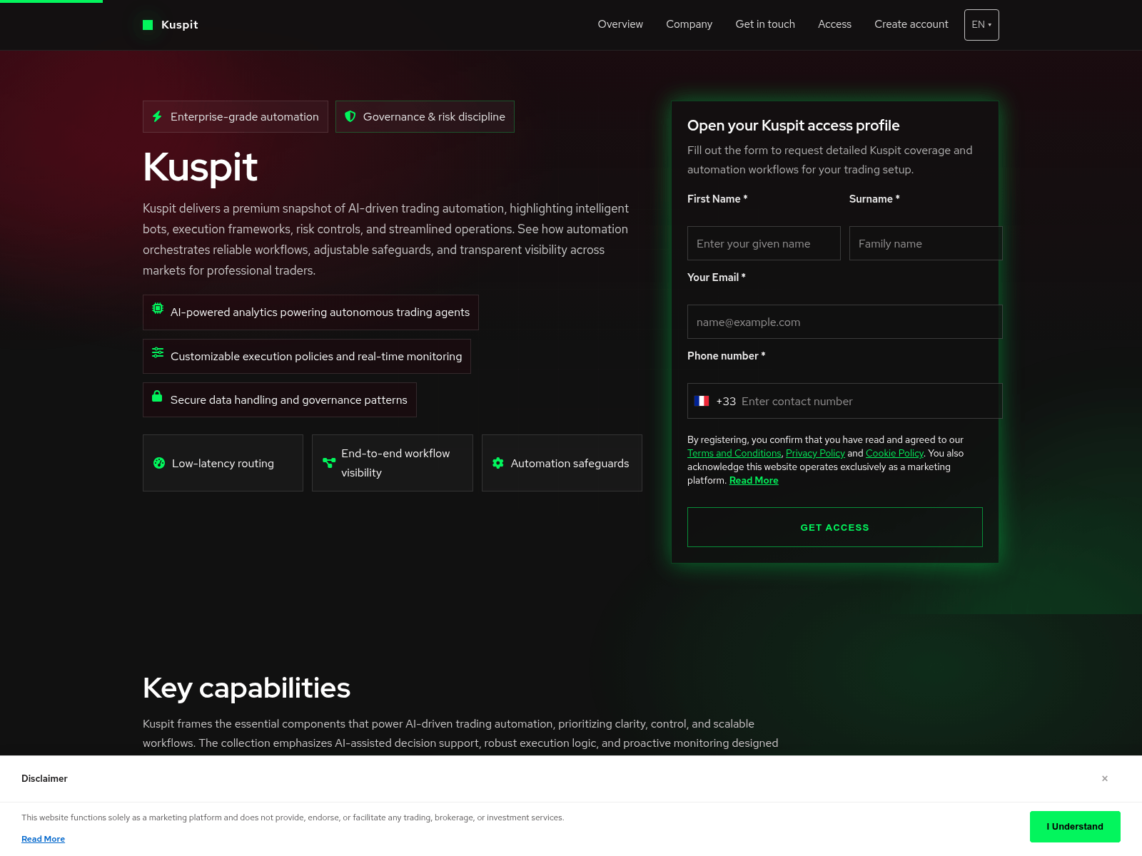 Screenshot of kuspit-ai-system.com