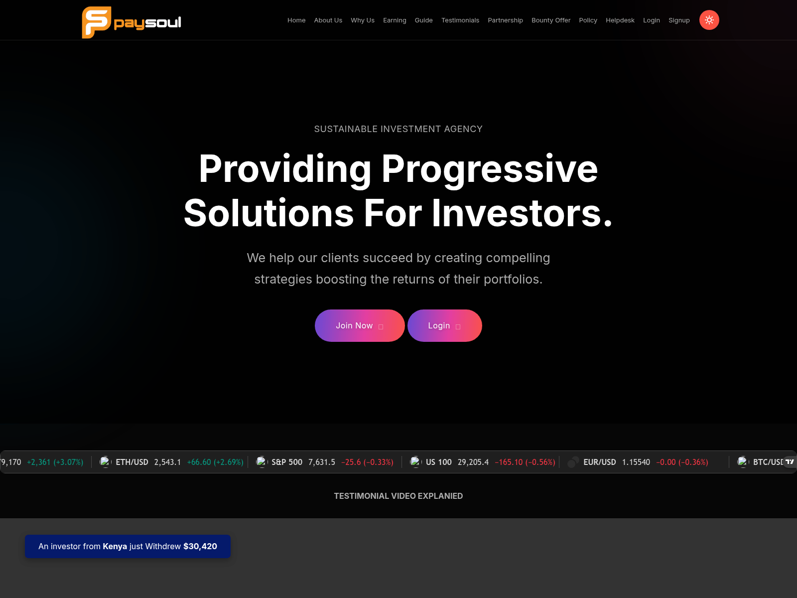Screenshot of pay-souls.ltd