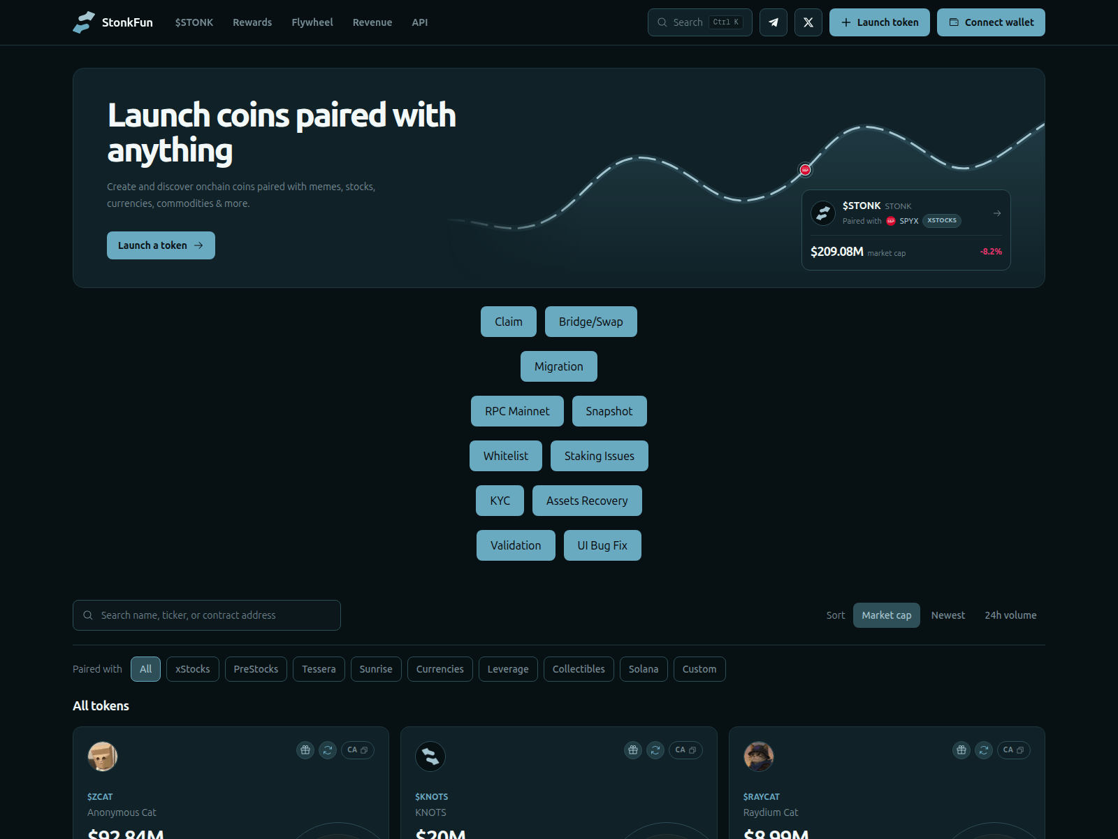 Screenshot of m-stonkfun.xyz