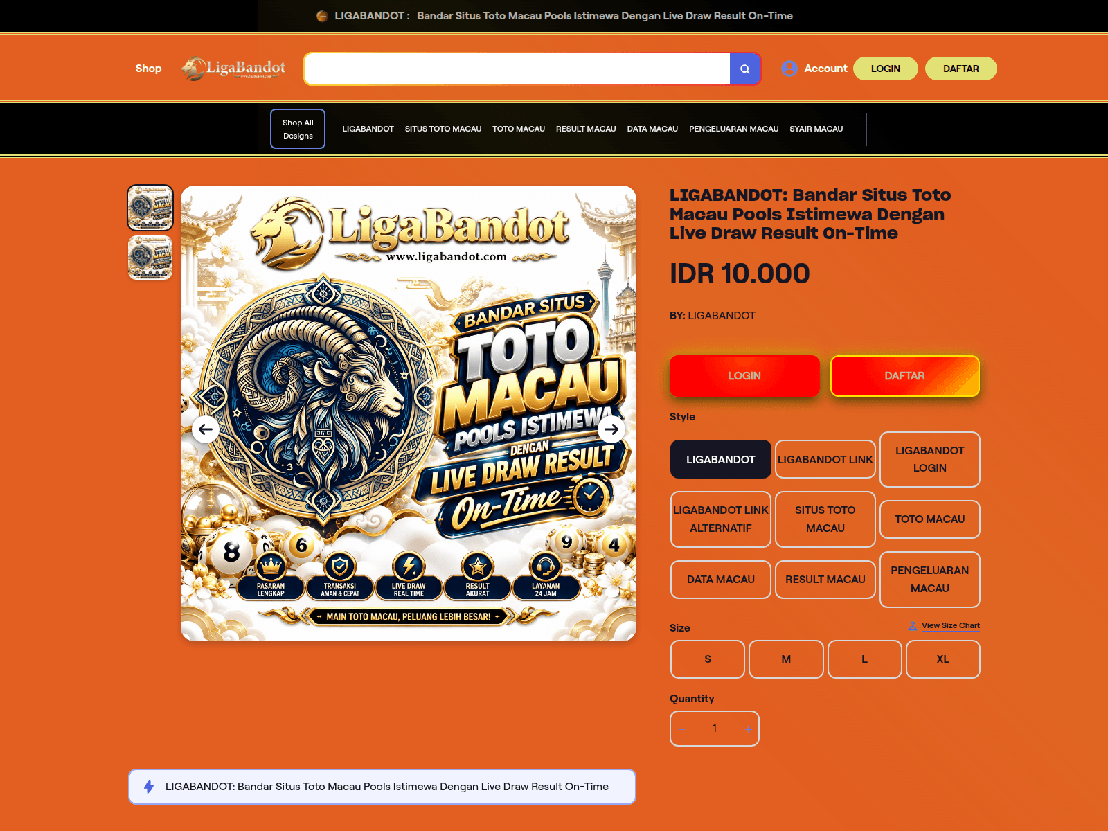 Screenshot of bandotgg.org