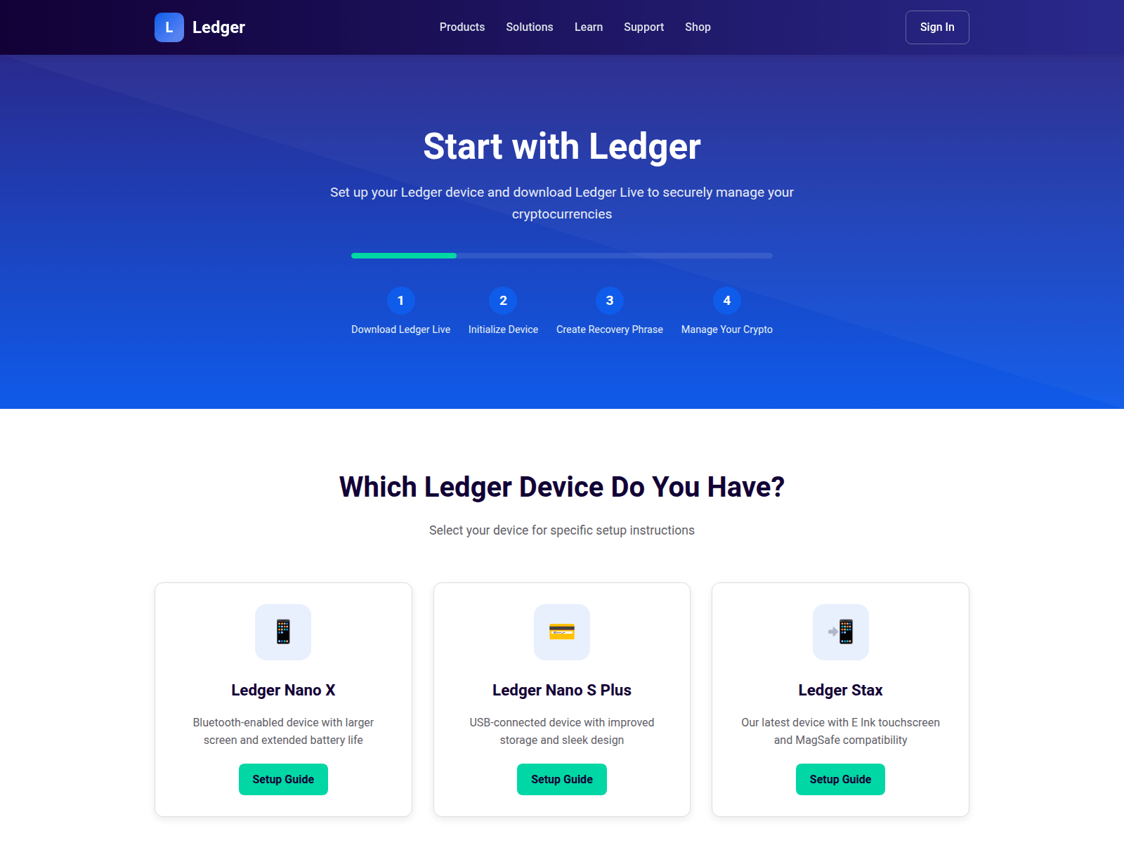 Screenshot of start-ledger-web.pages.dev