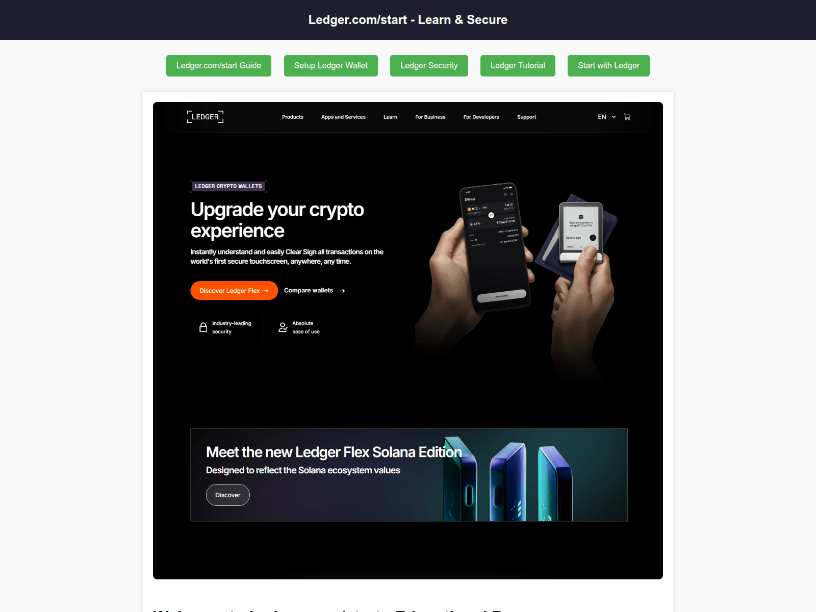 Captura de pantalla de suport-ledger-com.pages.dev