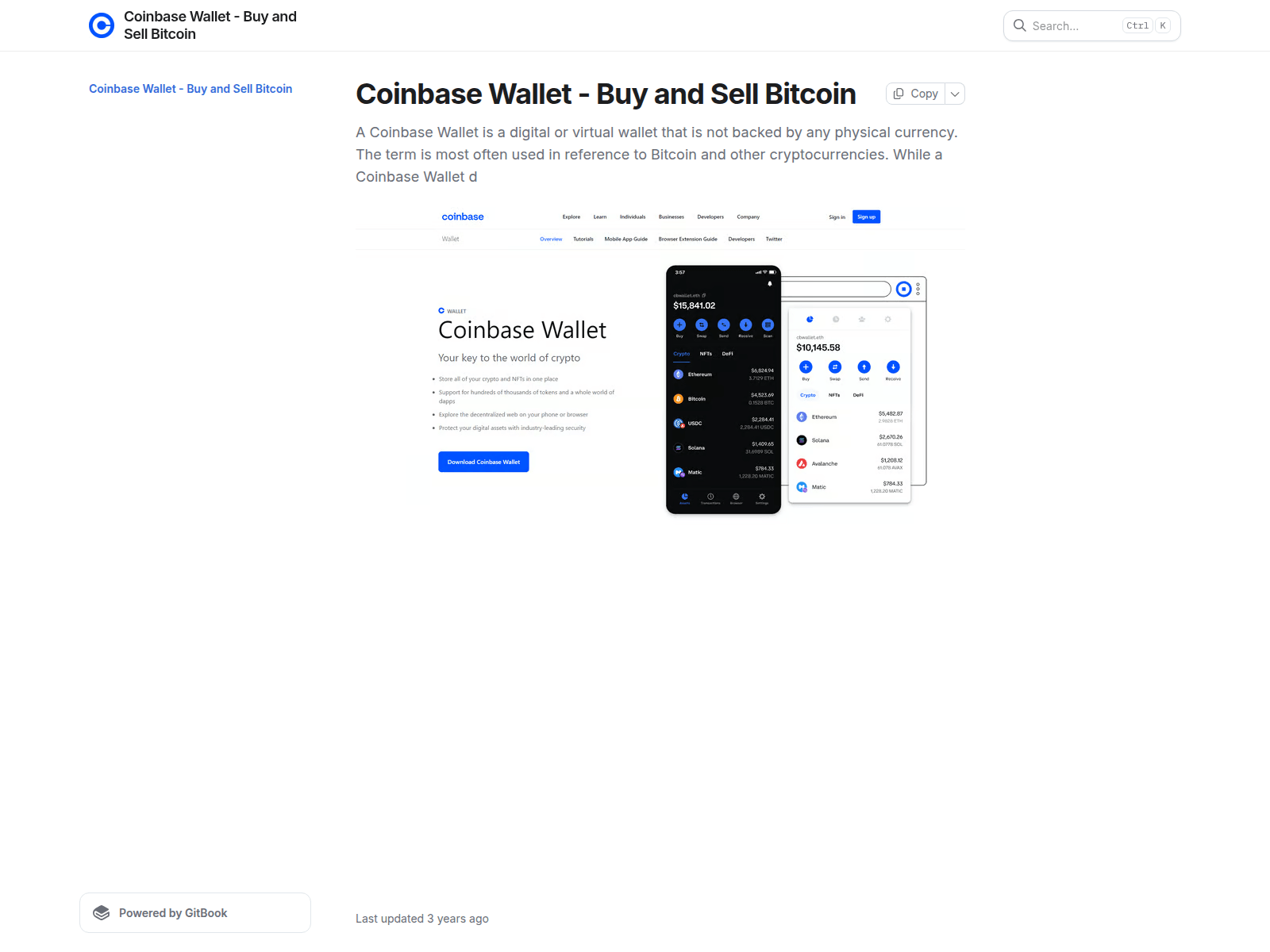 Screenshot of coincbsewallit.gitbook.io