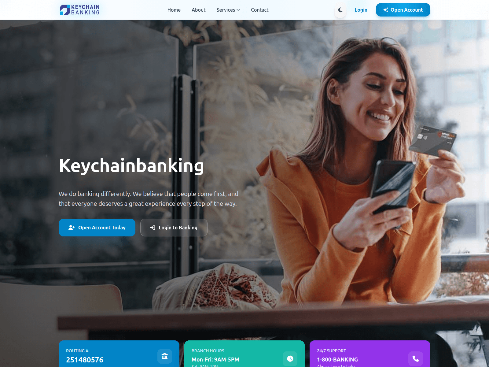 Screenshot of keychainbanking.com
