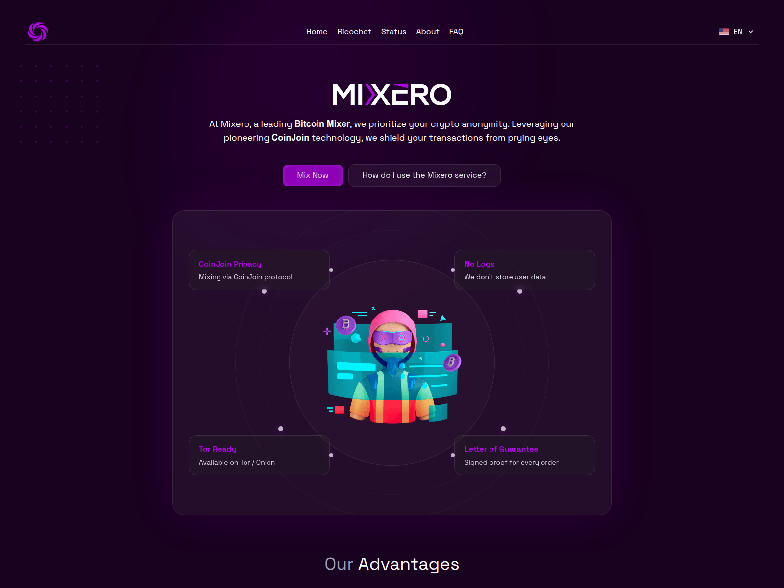 Screenshot of mixero.site
