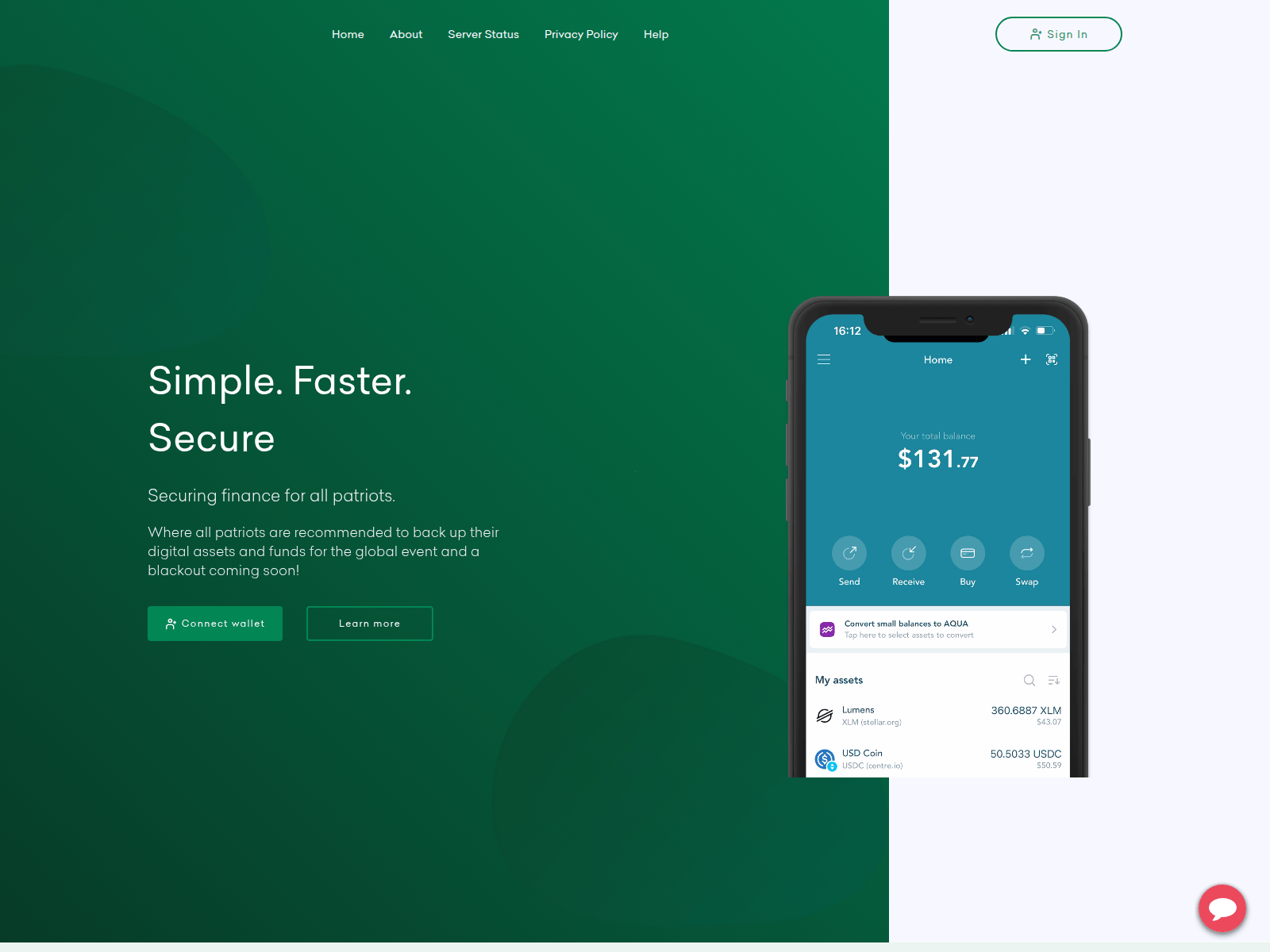 Screenshot of whsecurequantum.com