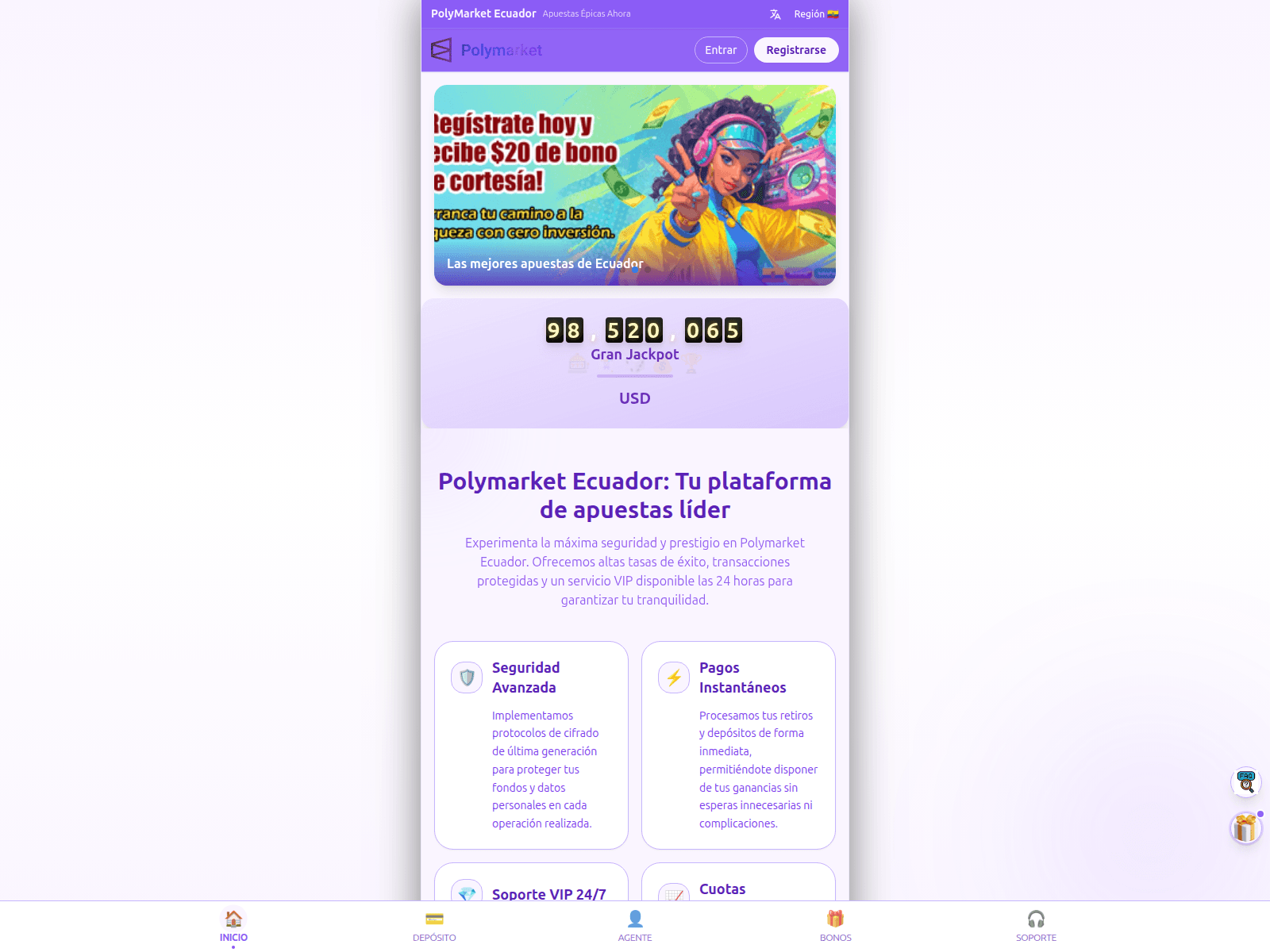 [Ekran görüntüsü] polymarketecuador.com