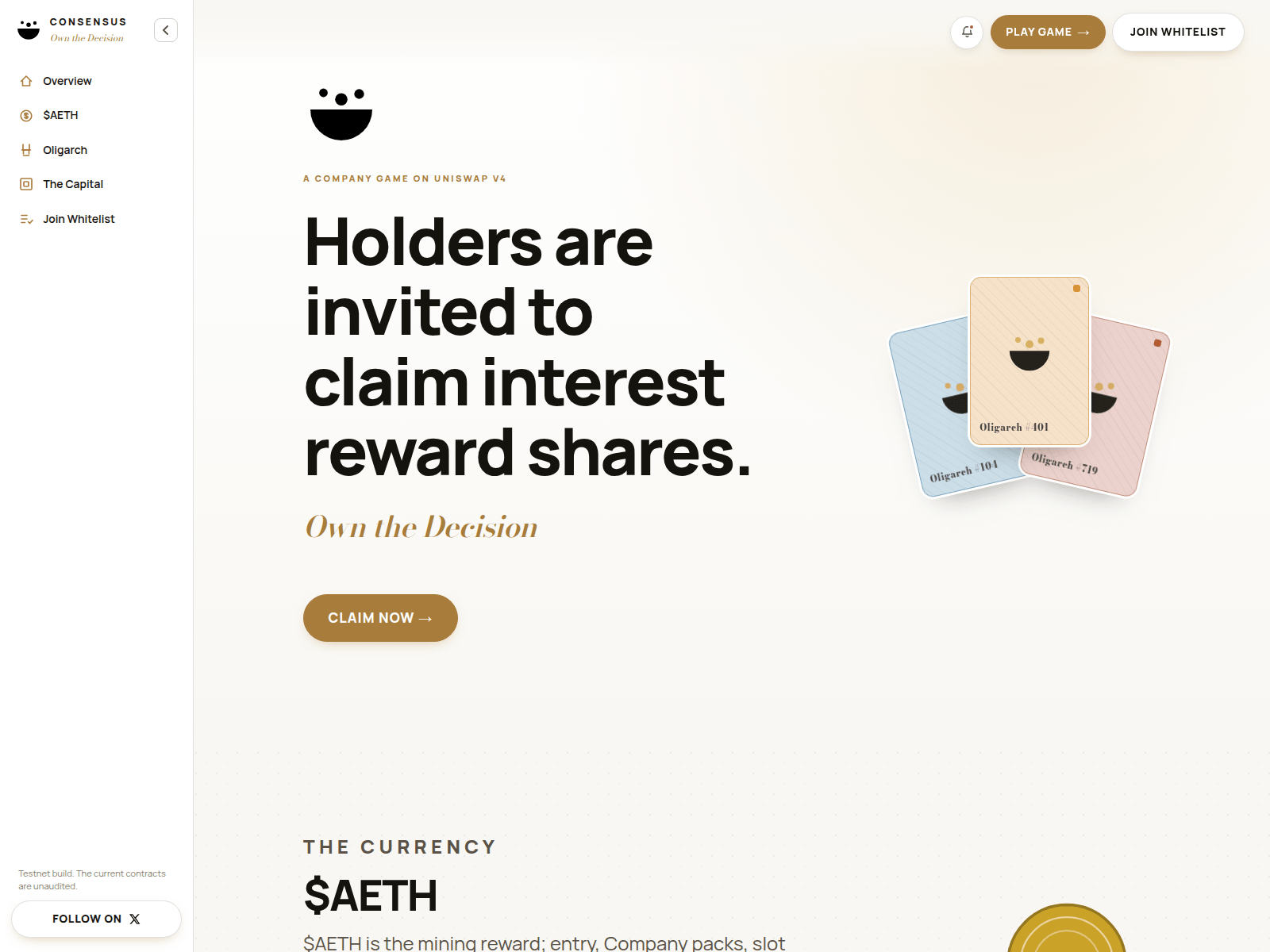 Screenshot of allocation-consensus.live