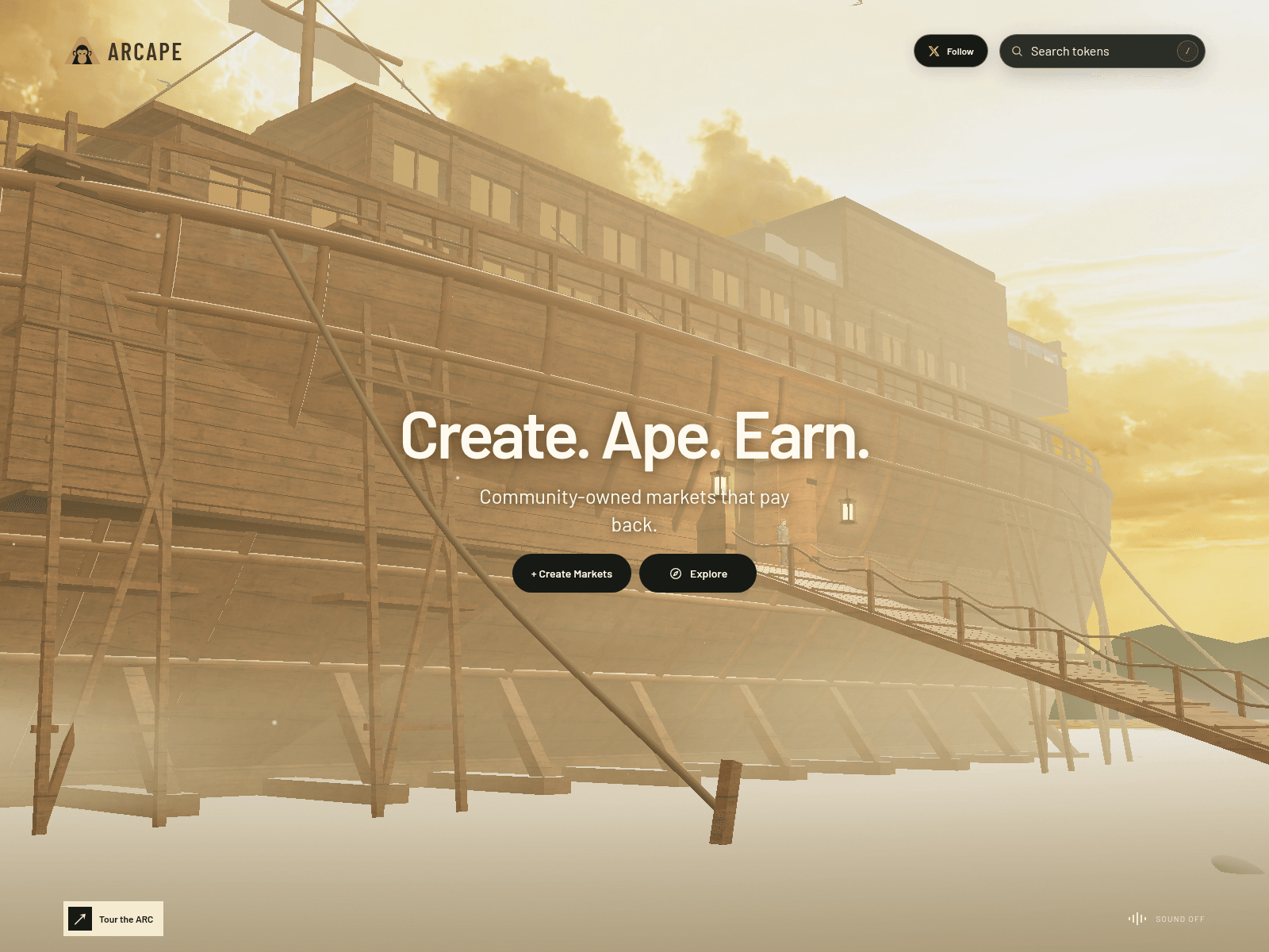 Screenshot of arcape.fun