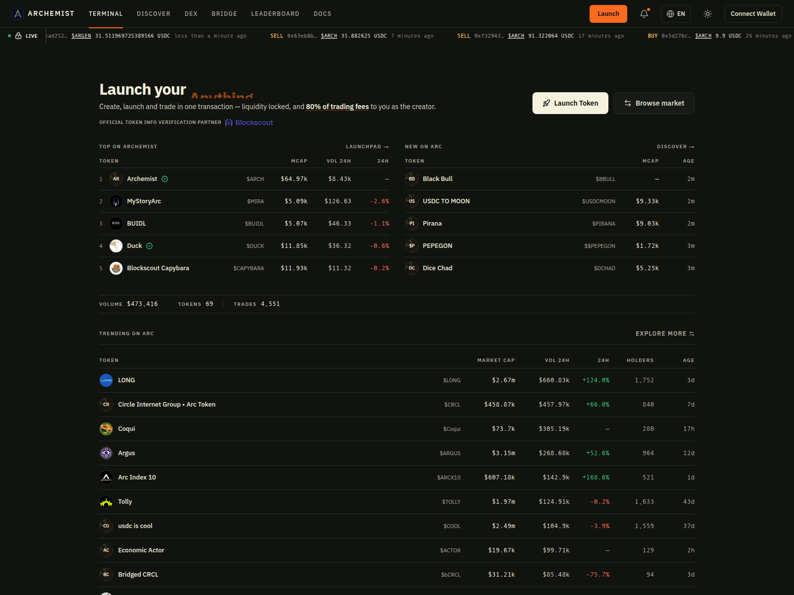 Screenshot of archemist.fun