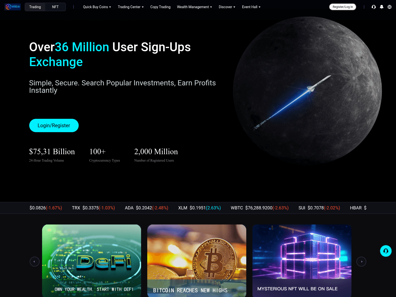 Captura de tela de webcoinpro.com