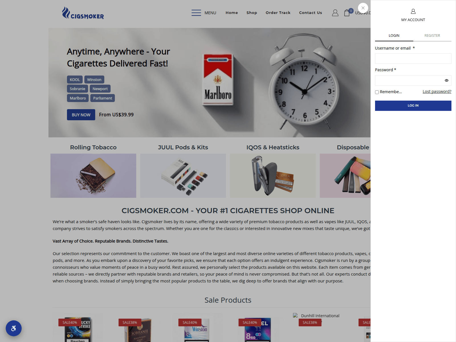 的截图 cigsmoker.com