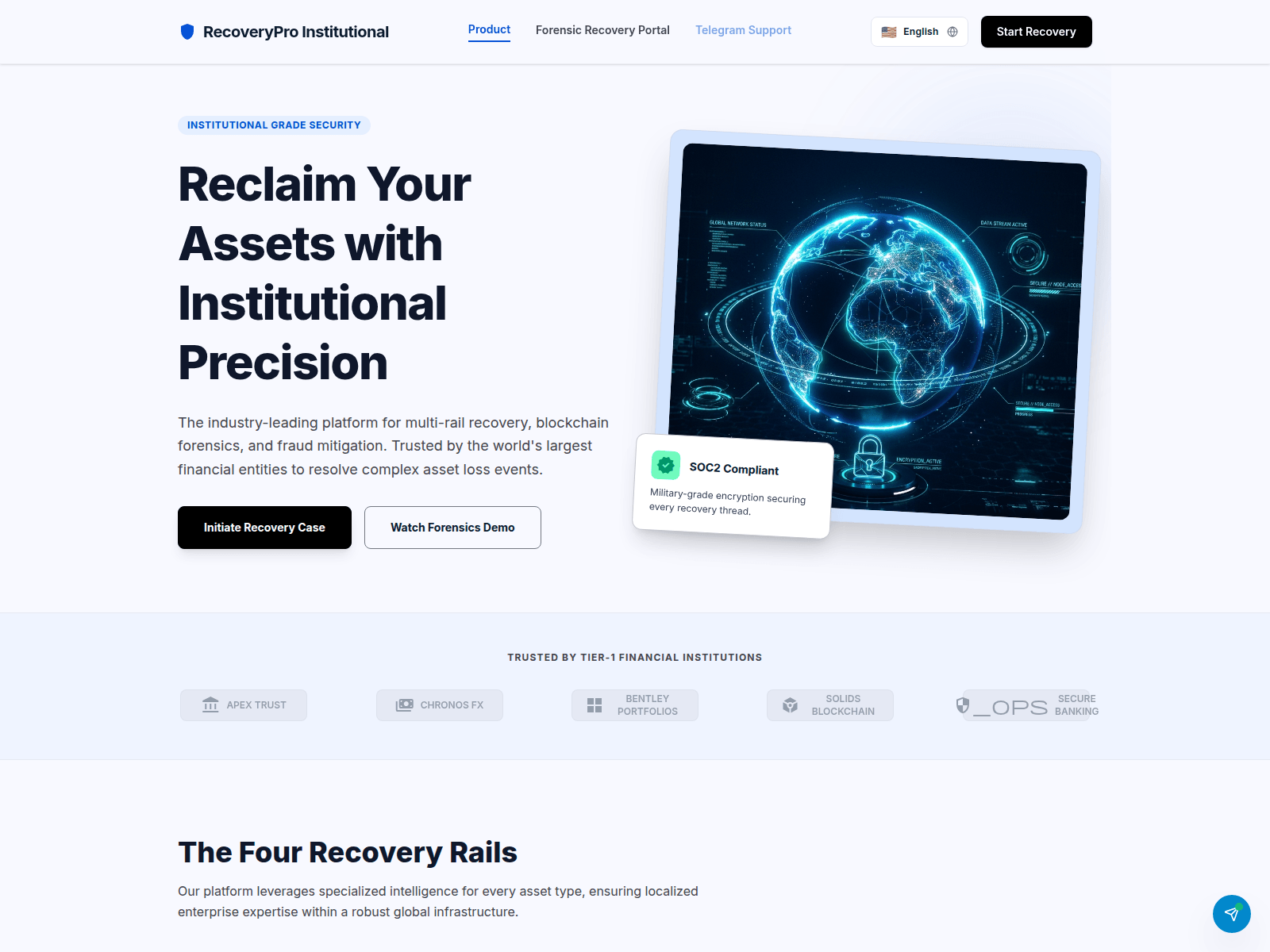 Screenshot of recoveryproalpha.com